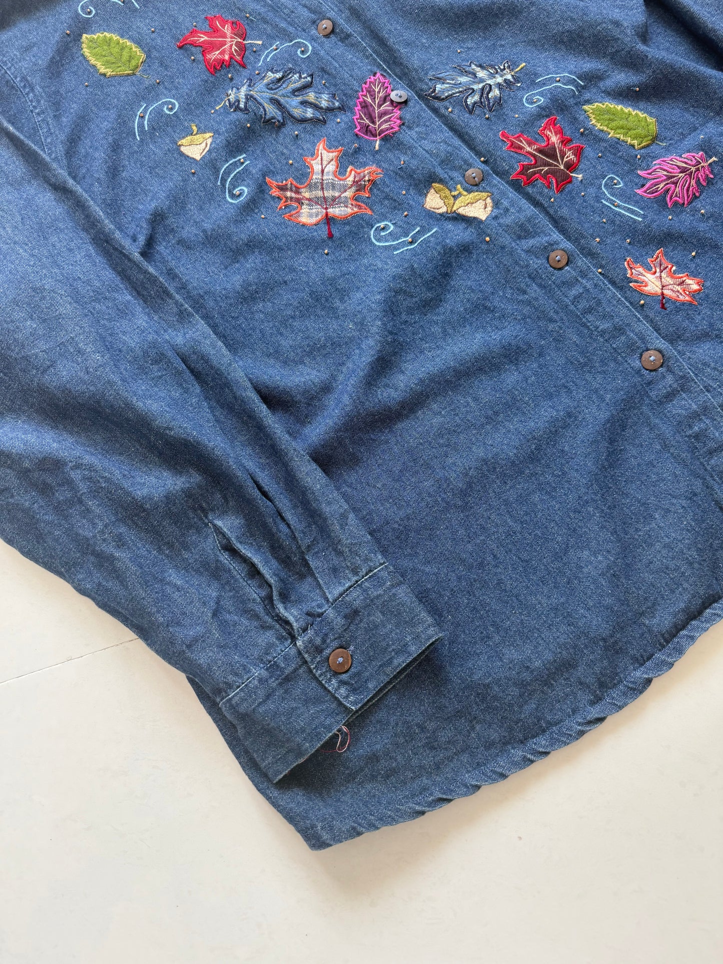 Denim Embroidered Autumn Jacket