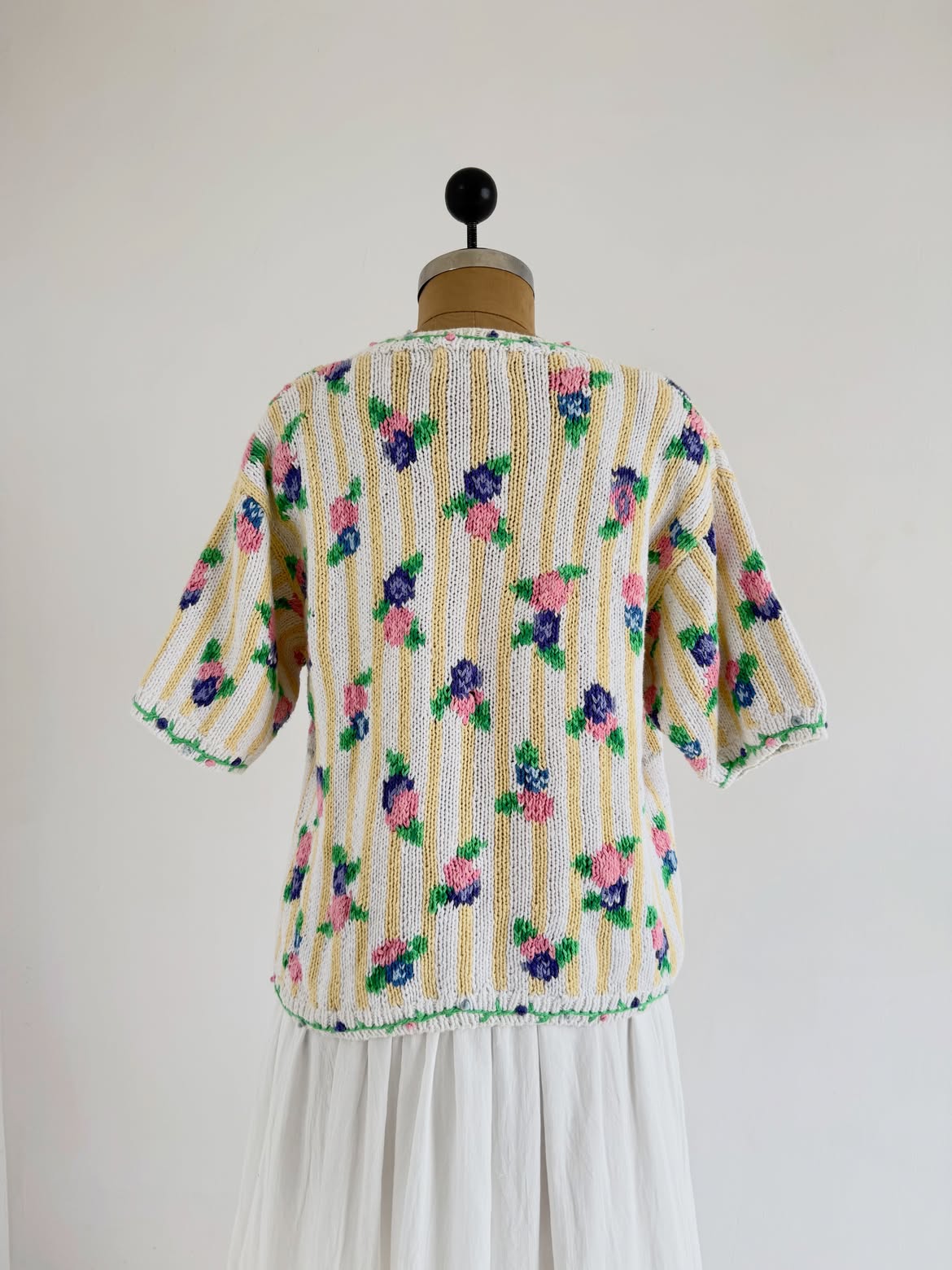 White Fruits Cardigan