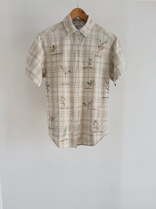 Checkered Floral Shirt