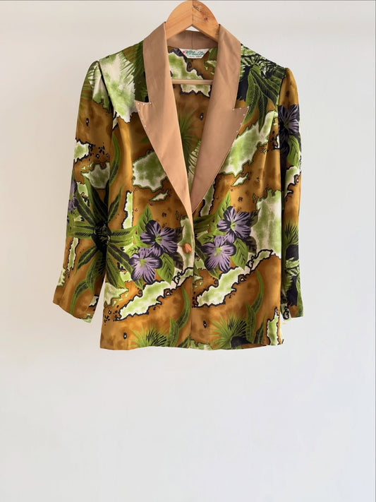 Multicoloured Polyester Blazer