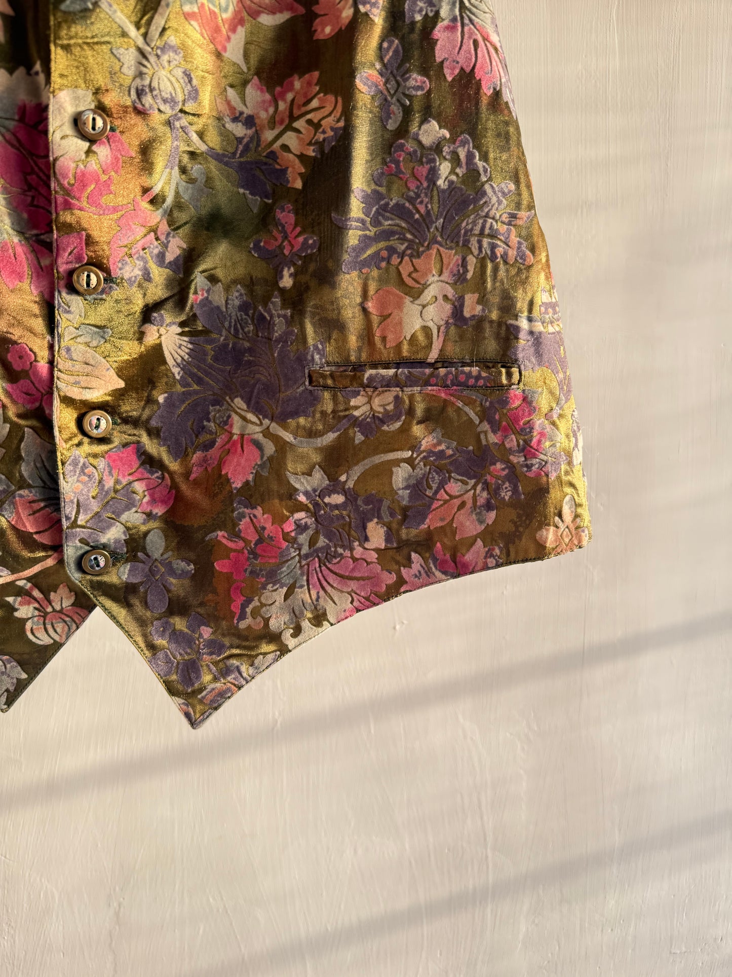 Multicolored Floral Vest
