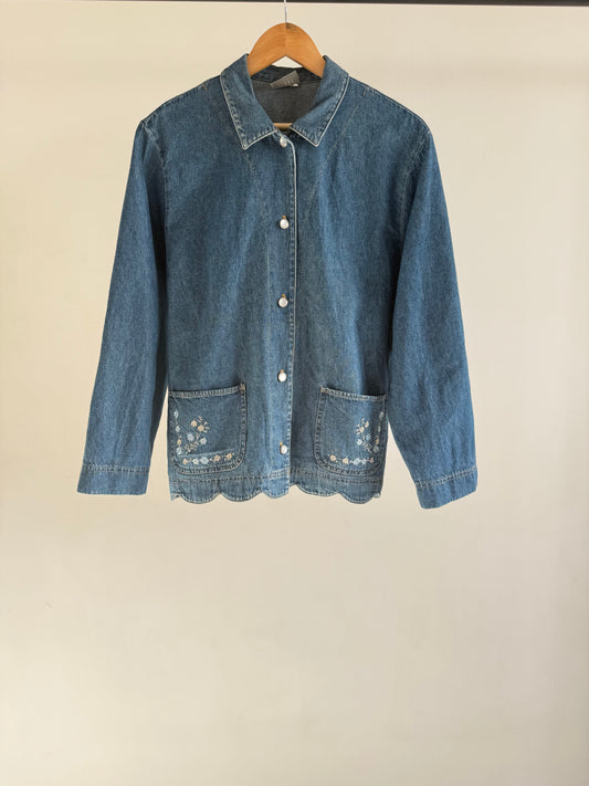 Denim Embroidered Jacket