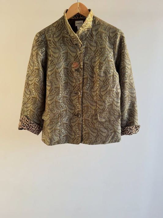 Olive Green Shimmery Jacket
