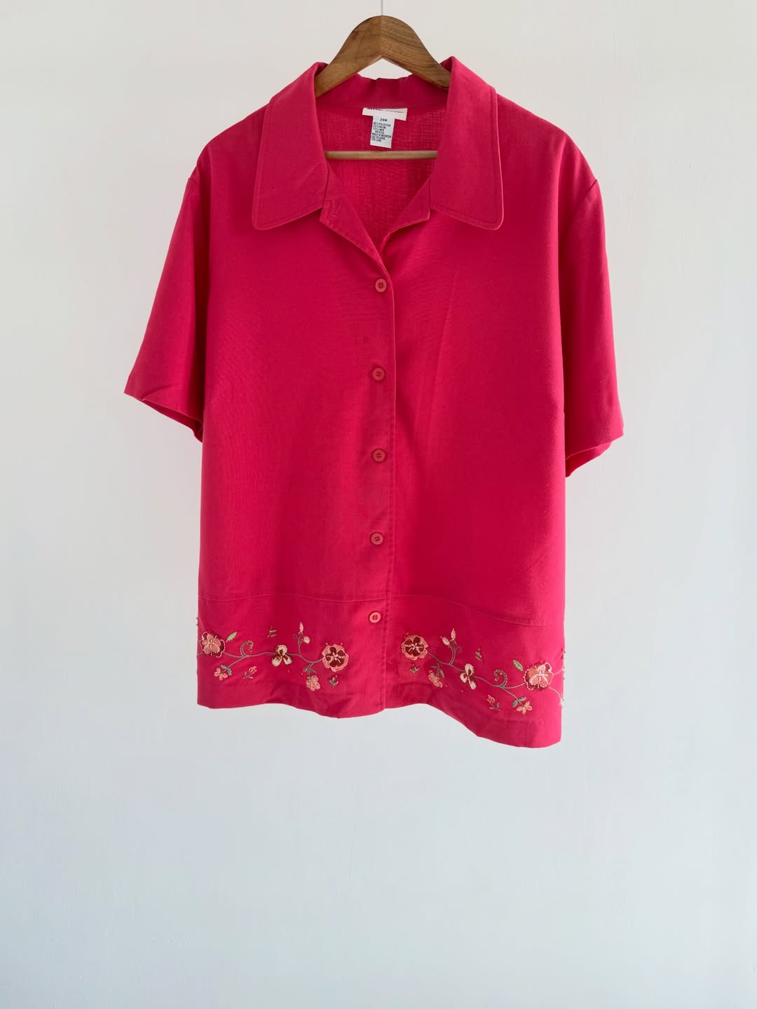 Pink Embroidered Shirt