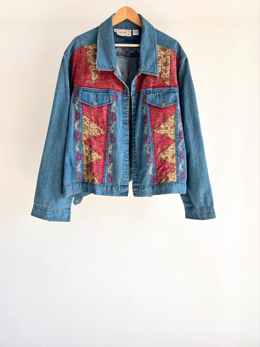 Denim Patchwork Jacket
