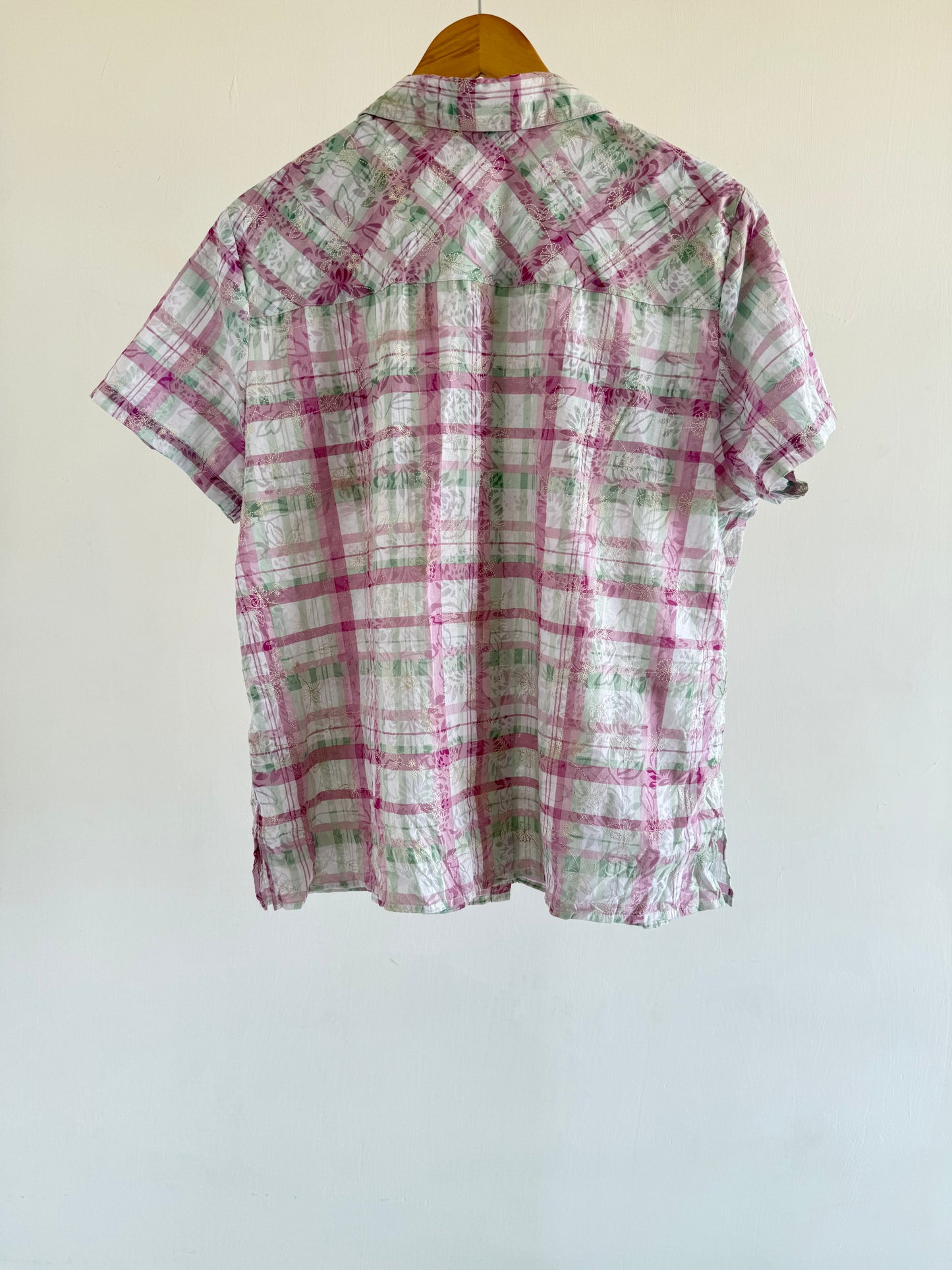 Blush Meadow Plaid Shirt