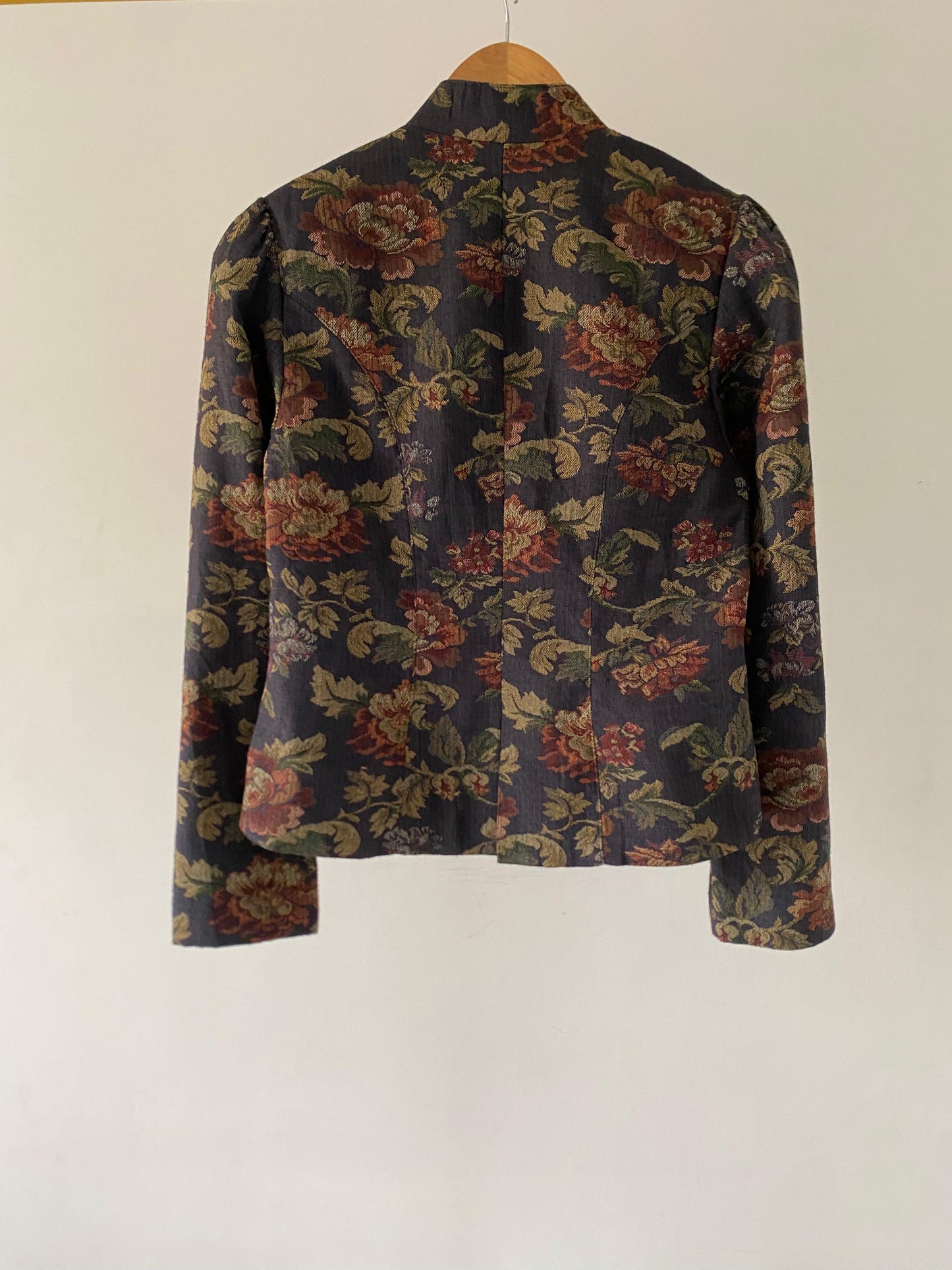Floral embossed blazer