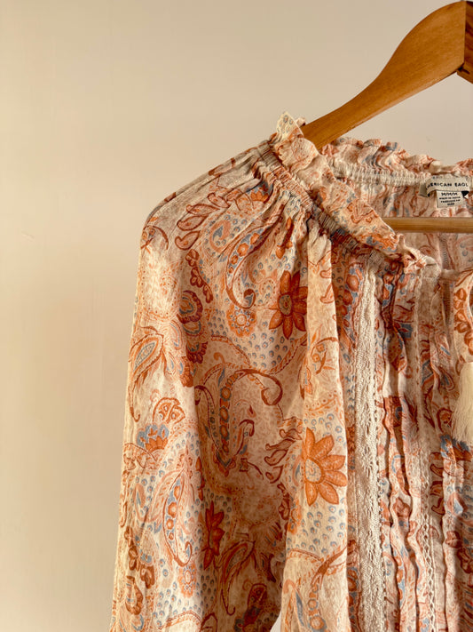 Printed Floral Top (American Eagle)