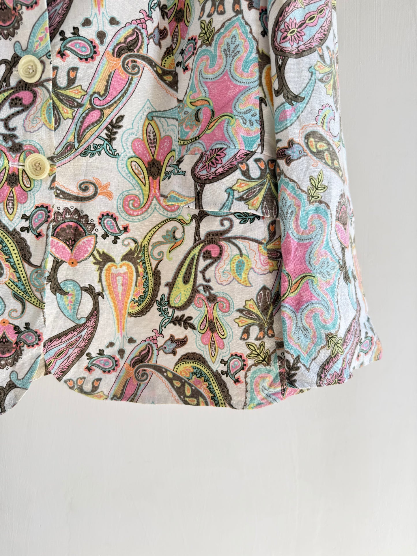 Paisley floral blazer