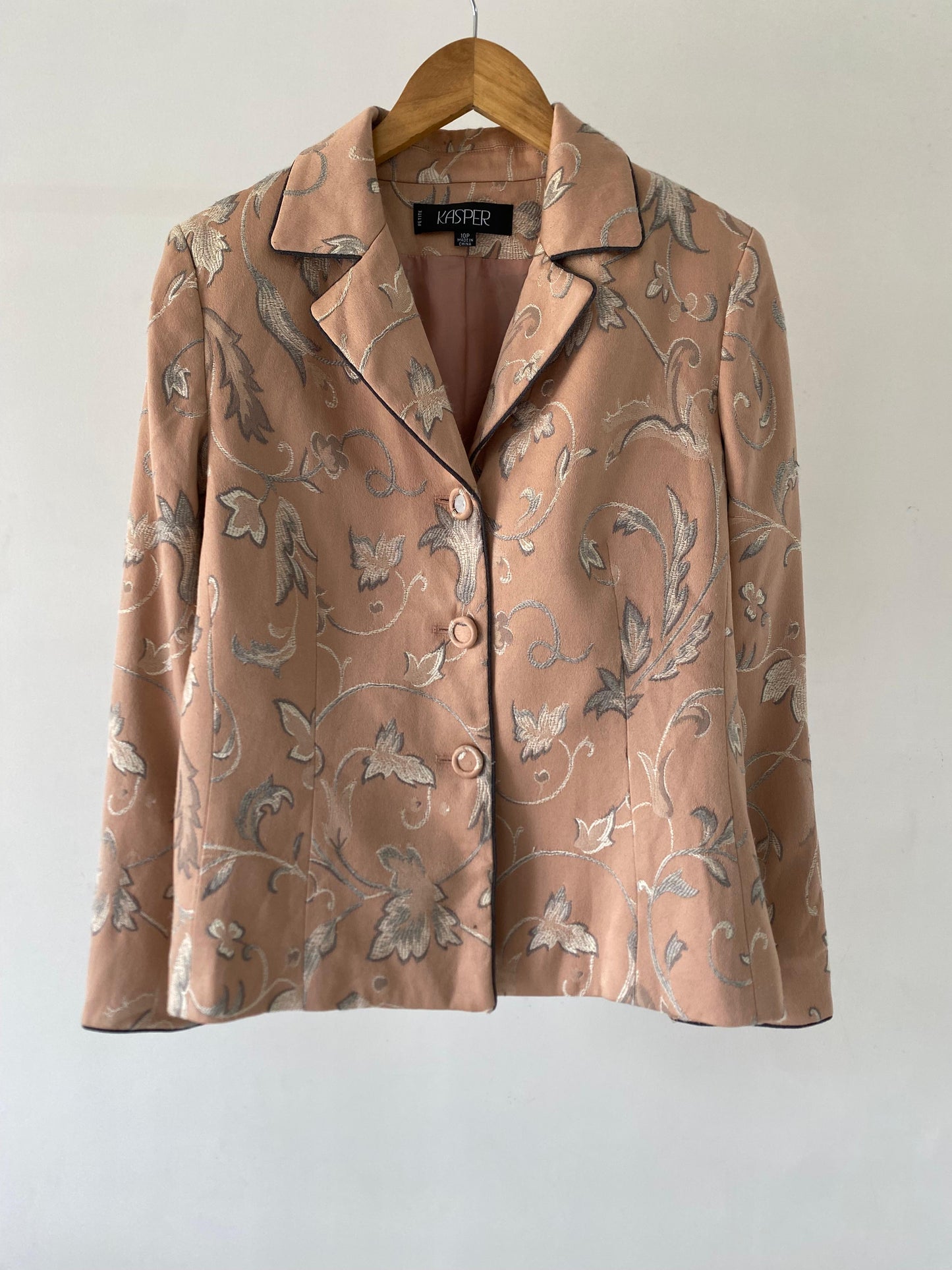 Embossed Peach Blazer