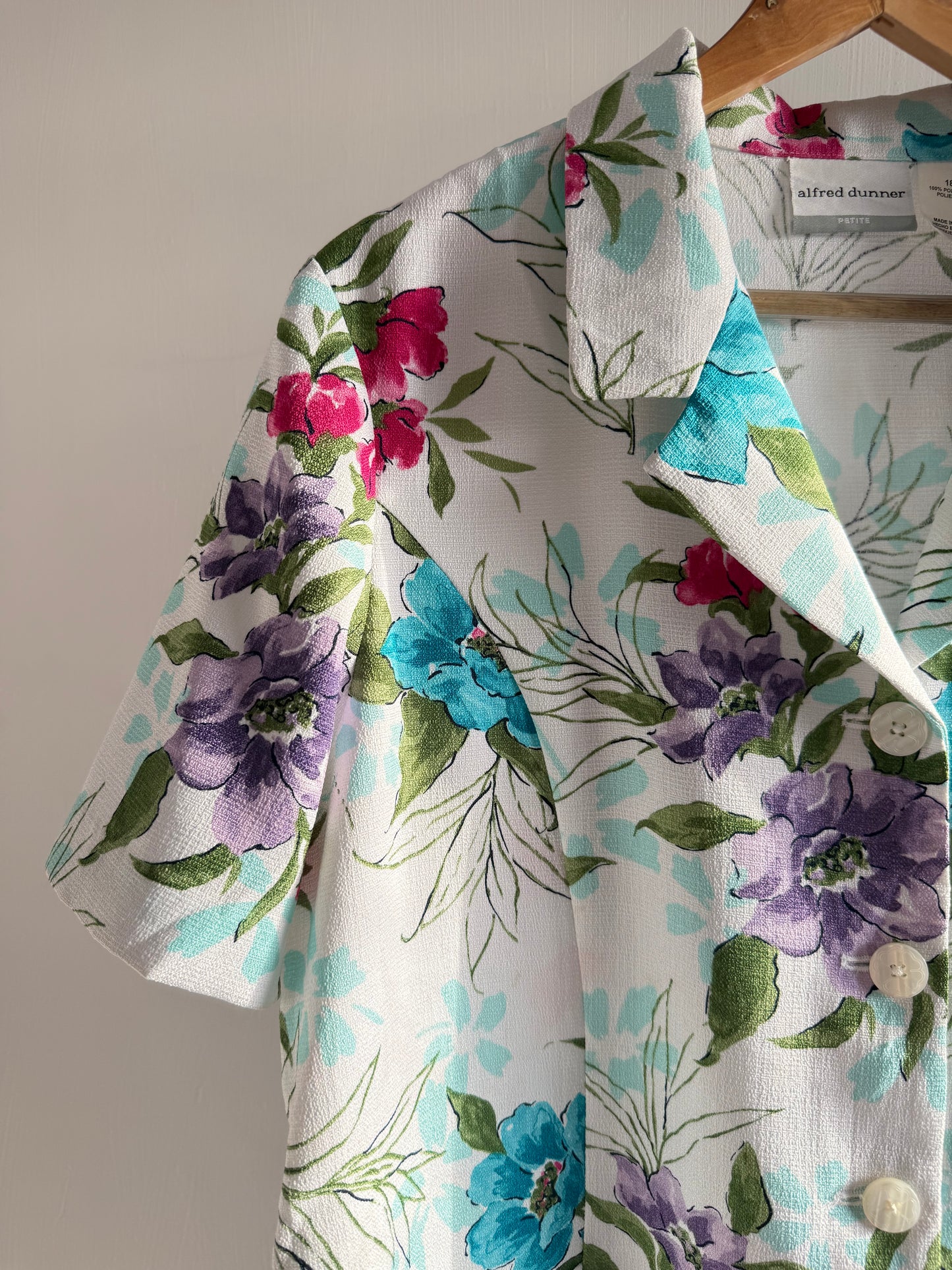 White Floral Tropical Shirt
