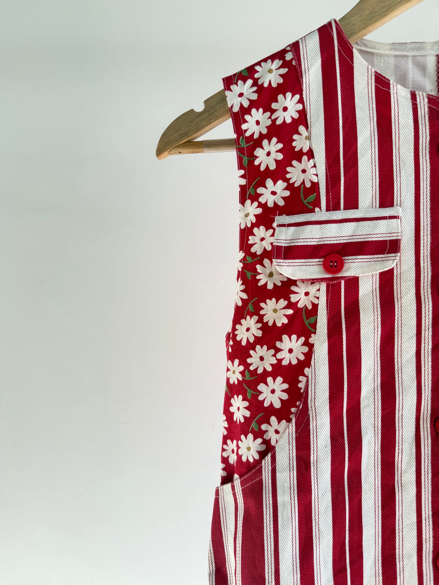 Red & White Striped Vest