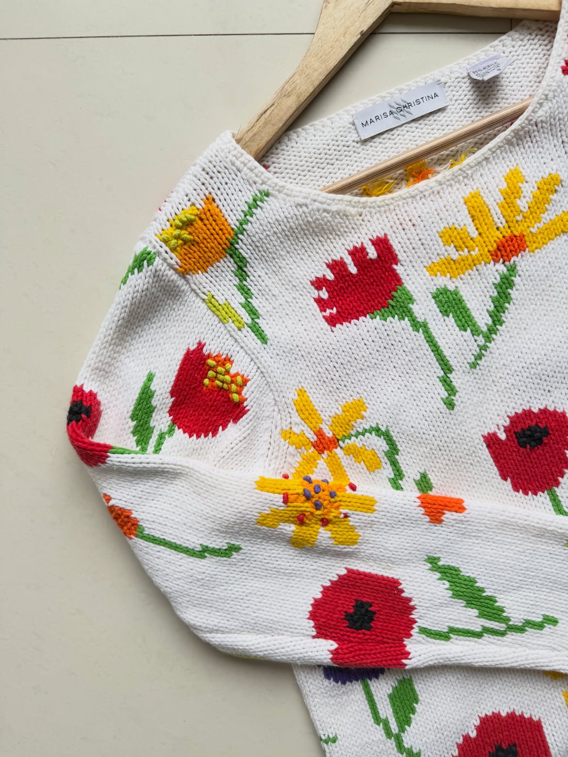 White Floral Cardigan
