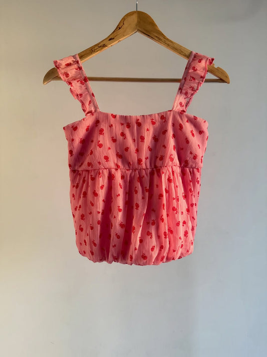 Pink Printed Top