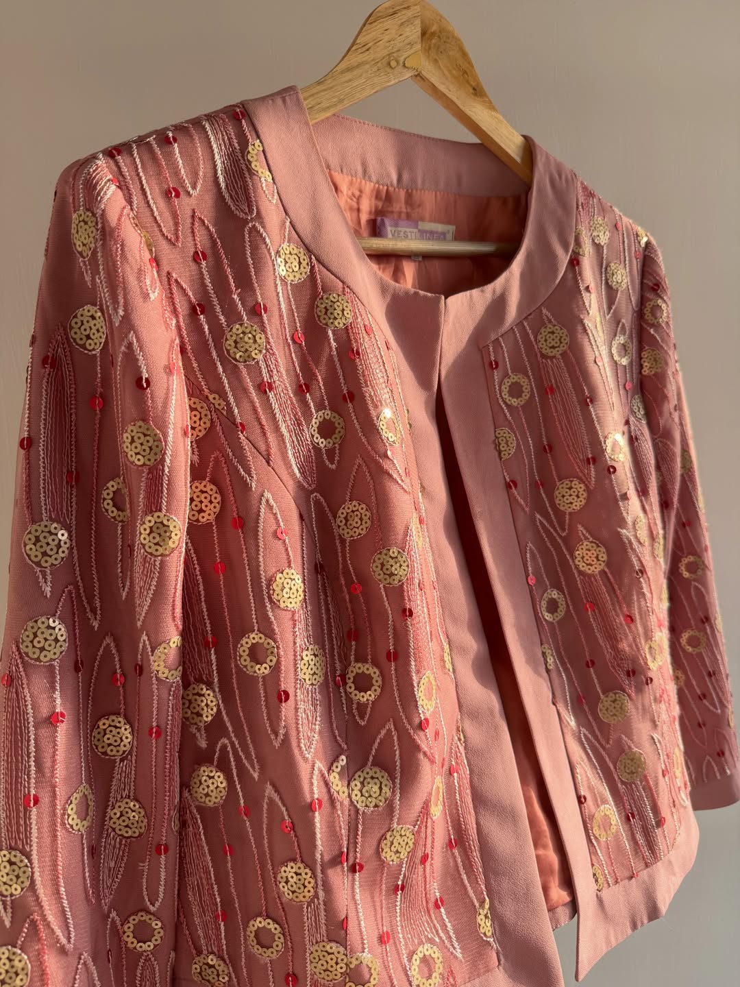 Mauve Embroidered Jacket