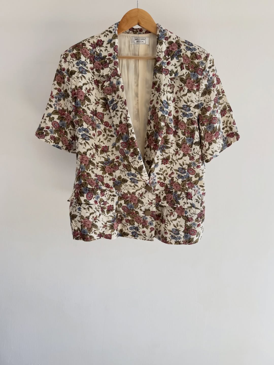 Floral vintage blazer top
