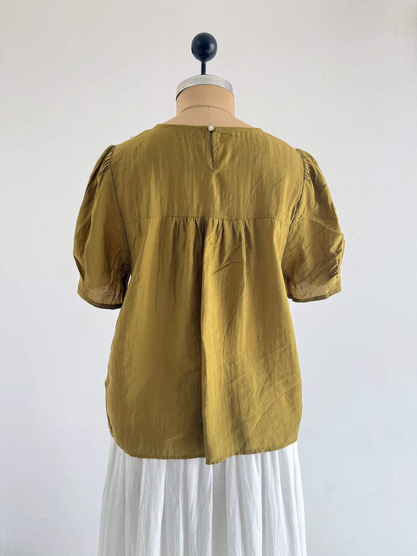 Olive Lace Top