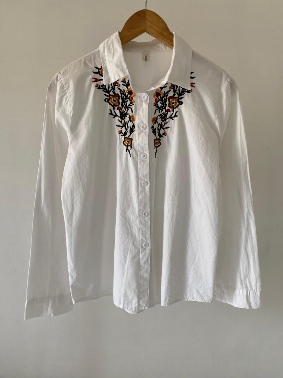 Floral Embroidered Shirt