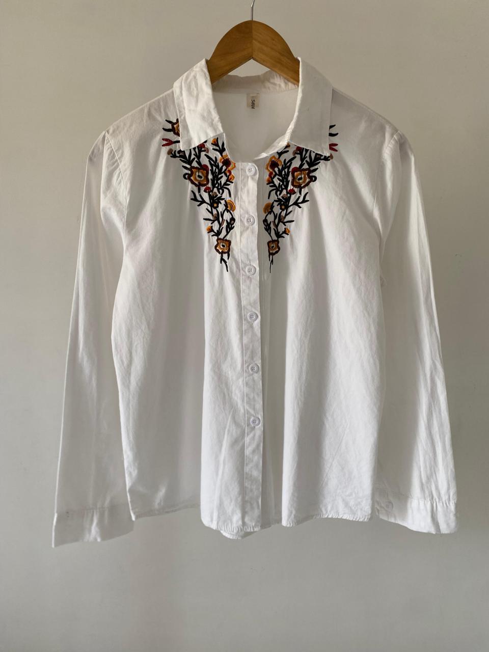 Floral Embroidered Shirt