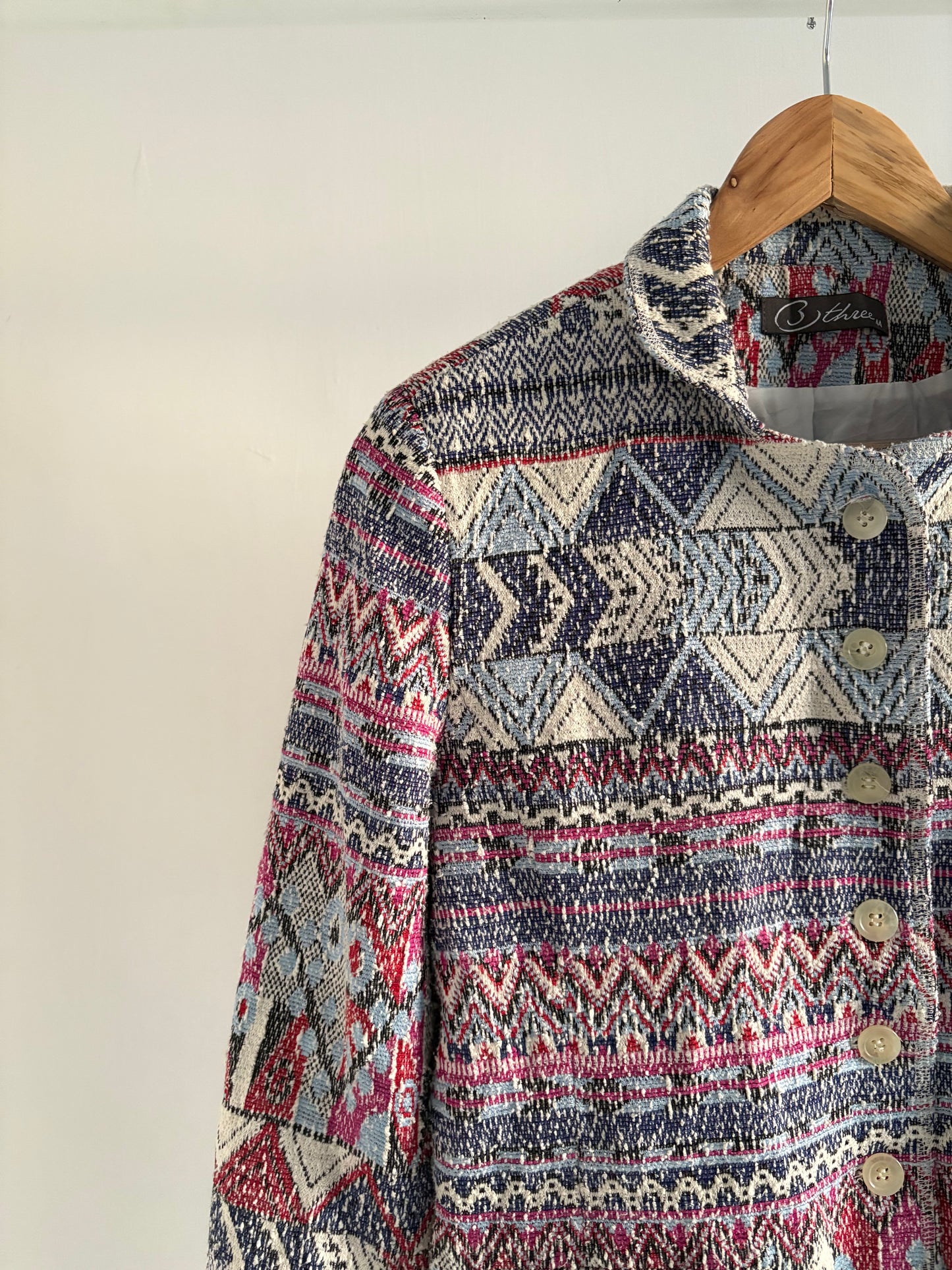 Multicoloured Weave Jacket