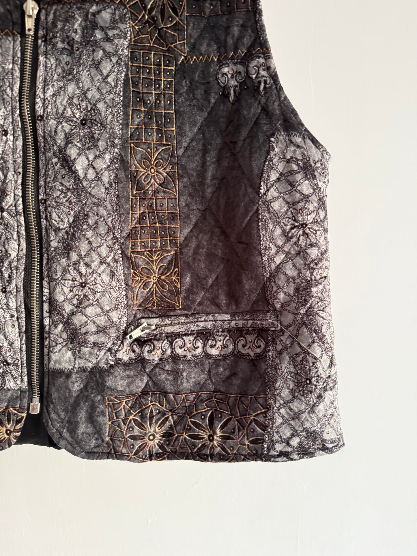 Quilted Zipper Vest
