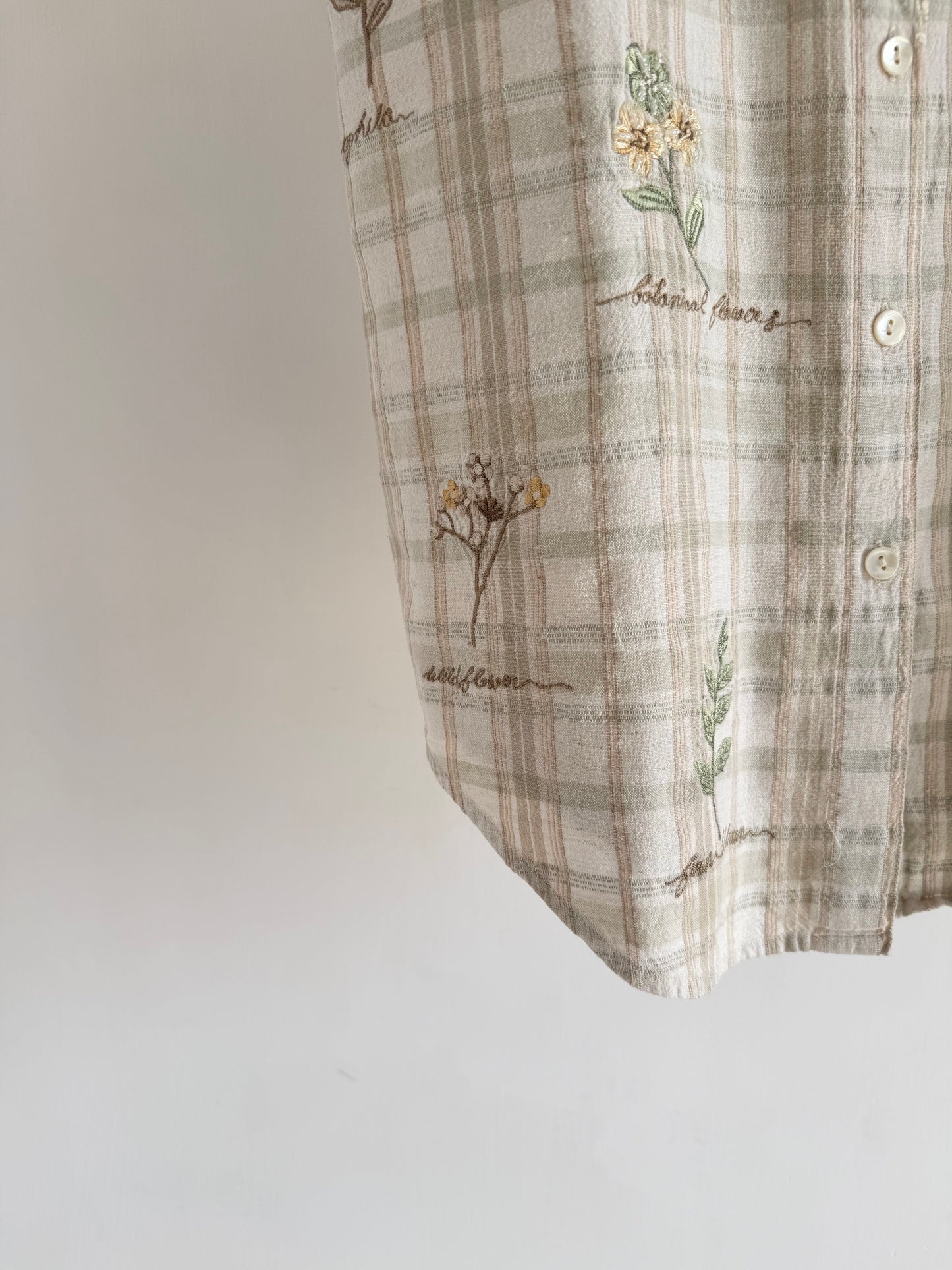 Checkered Floral Shirt