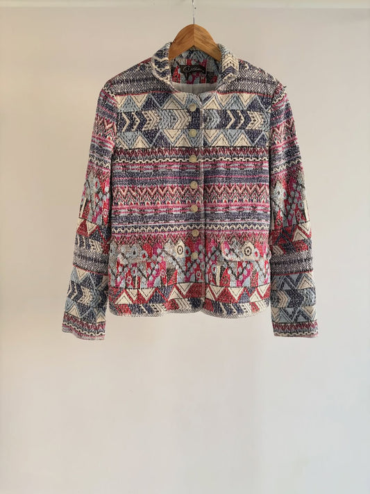 Multicoloured Weave Jacket