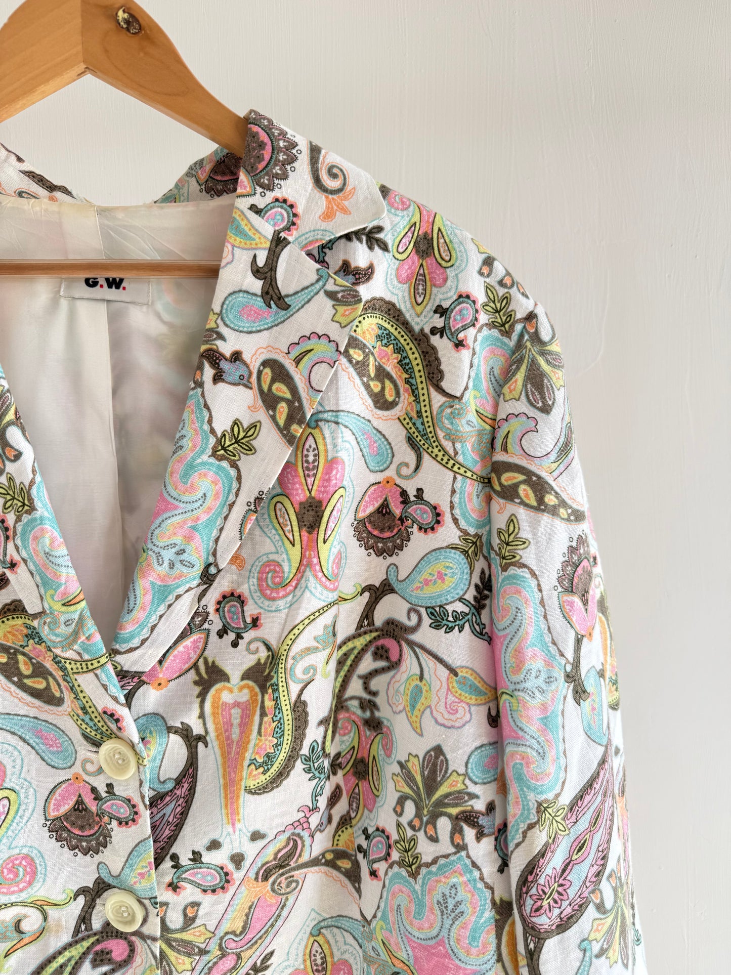 Paisley floral blazer