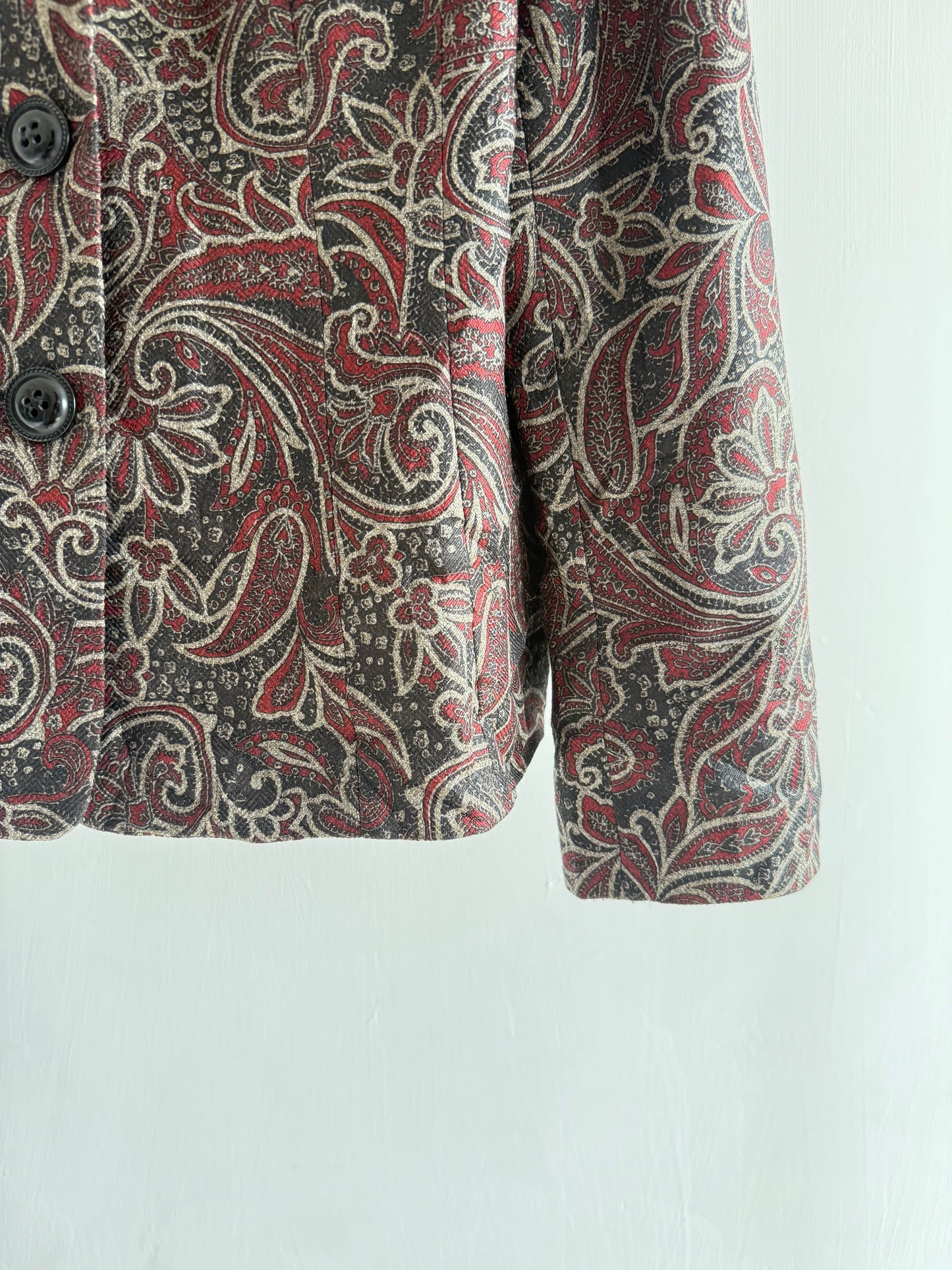 Boho Maroon Blazer