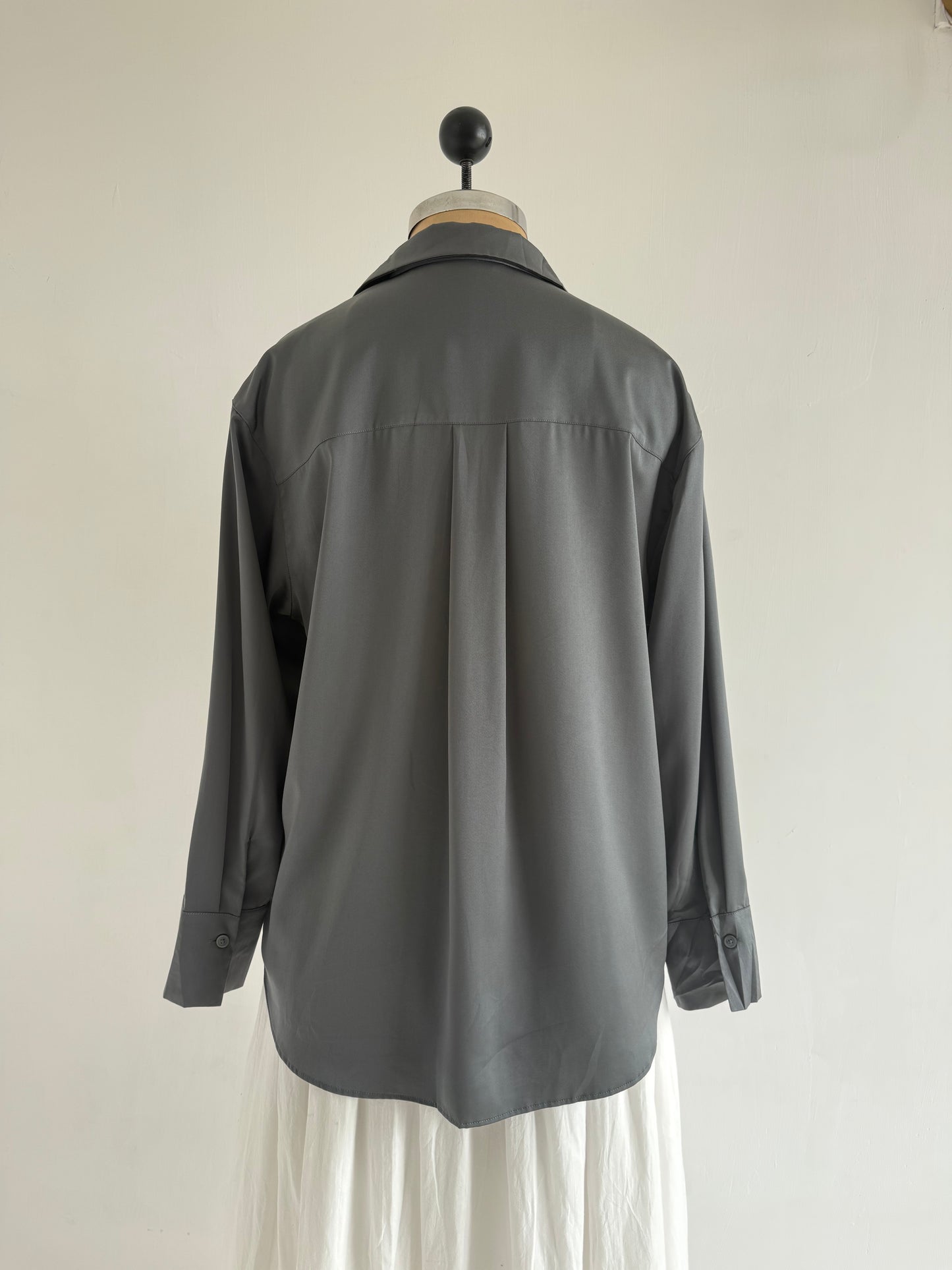 Slate Grey Uniqlo Shirt