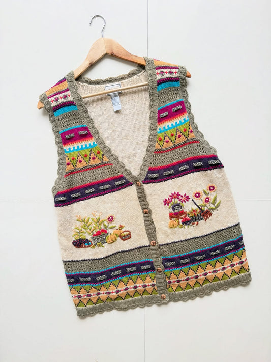 Toupee Folk Knit Vest