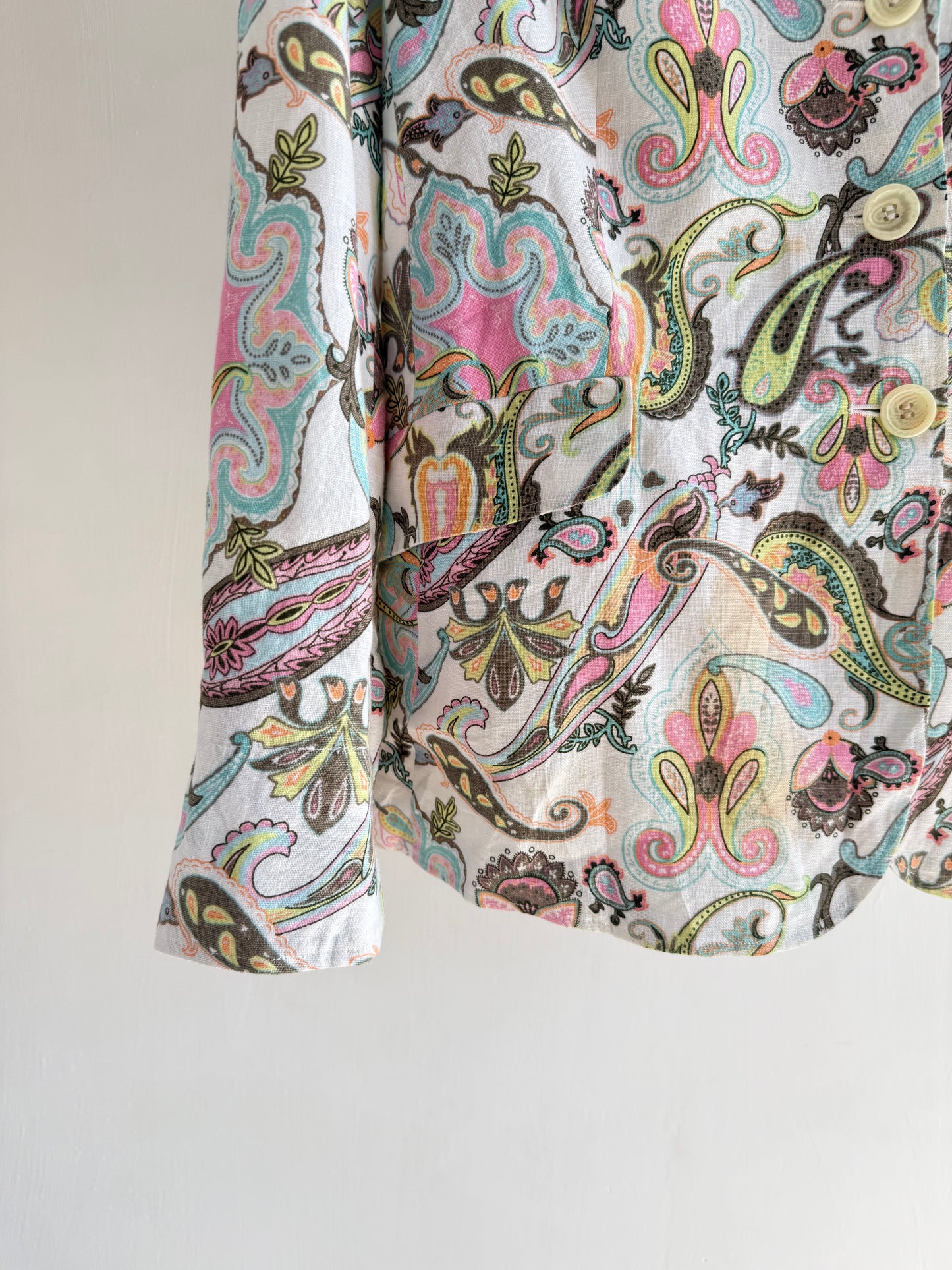 Paisley floral blazer
