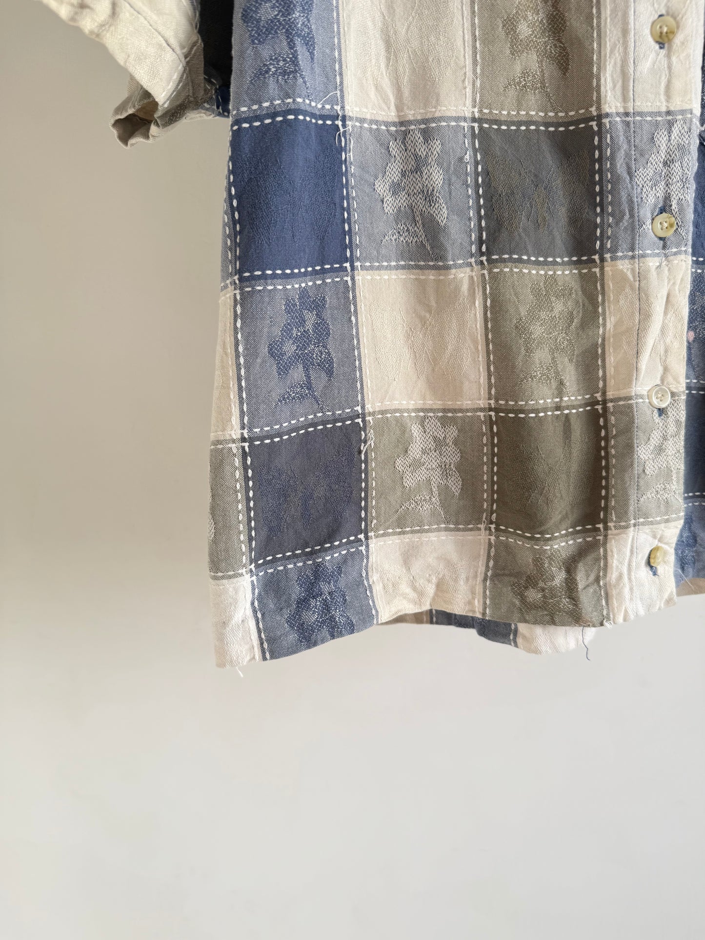 Vintage Neutral Checkered Shirt