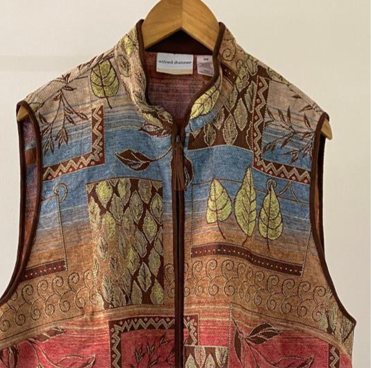 Multi colored Jacquard Vest