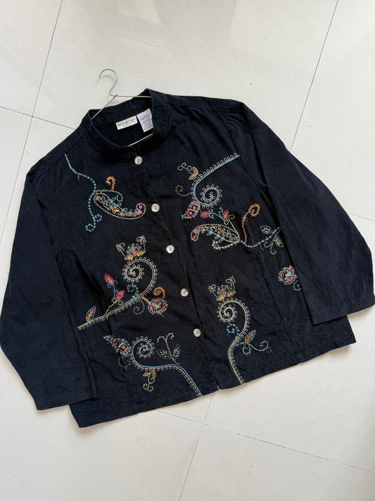 Black Embroidered Jacket