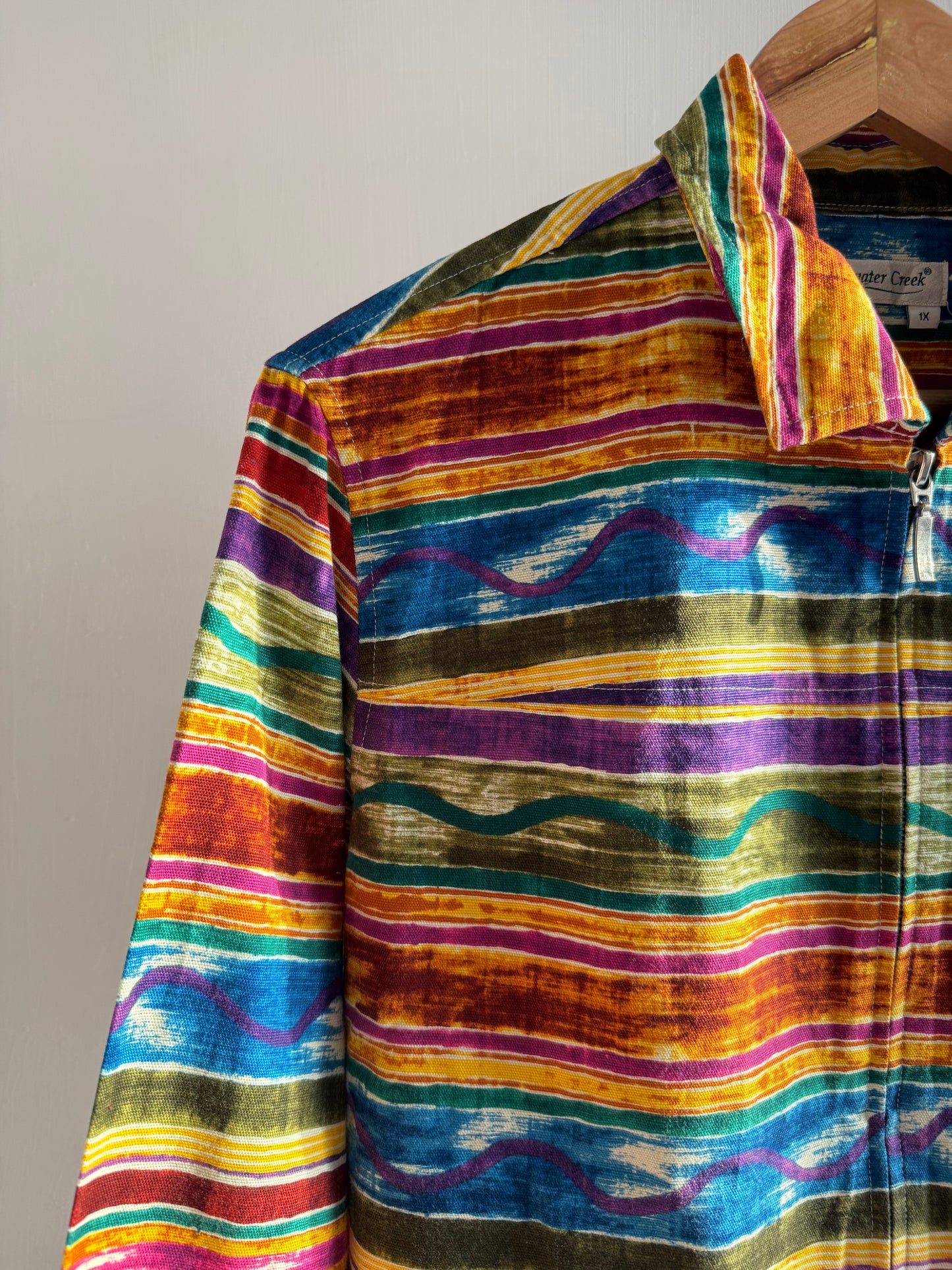 Multicoloured Zipper Jacket