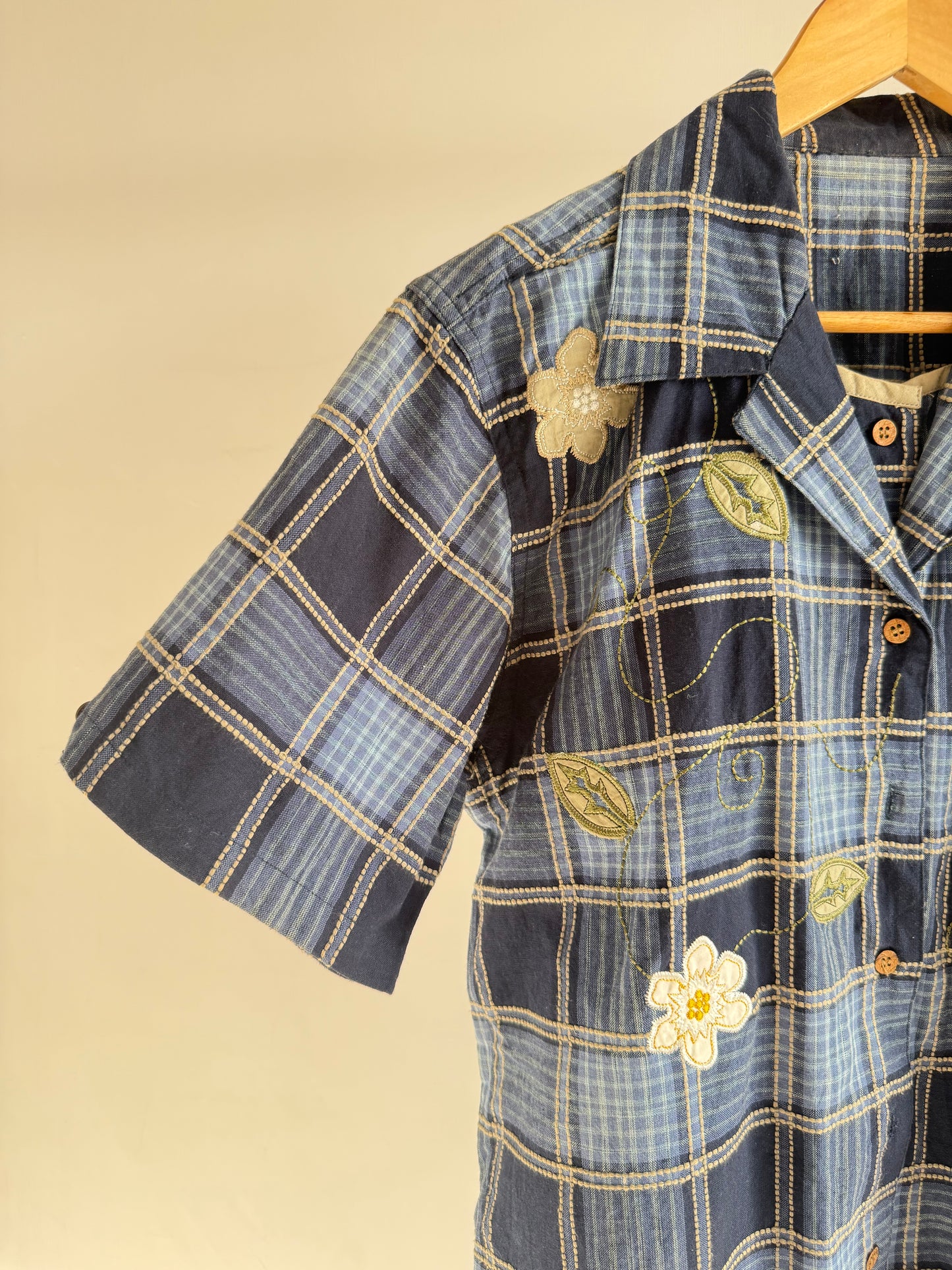 Checkered Flowers Shirt