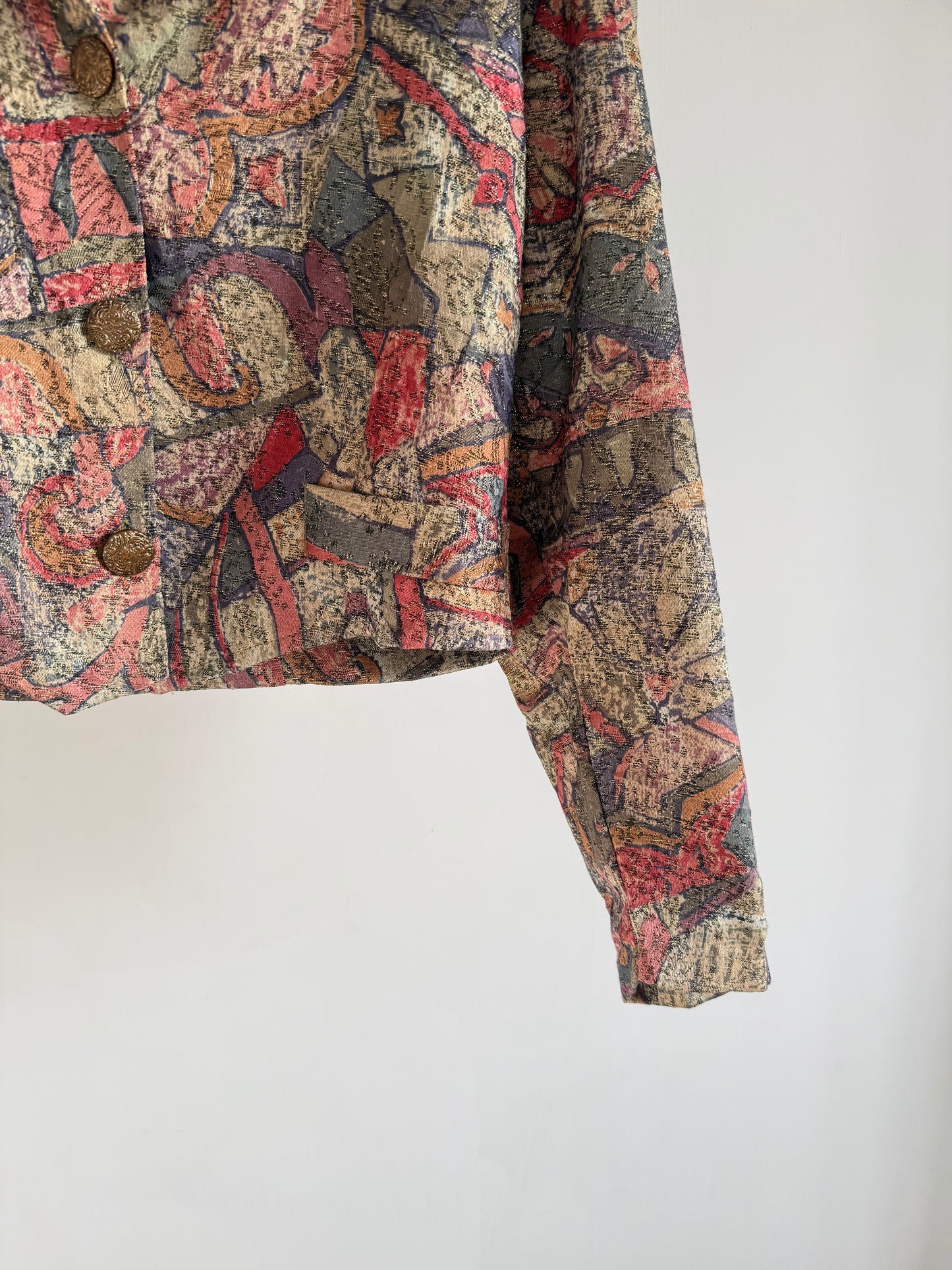 Abstract Print Crop Top