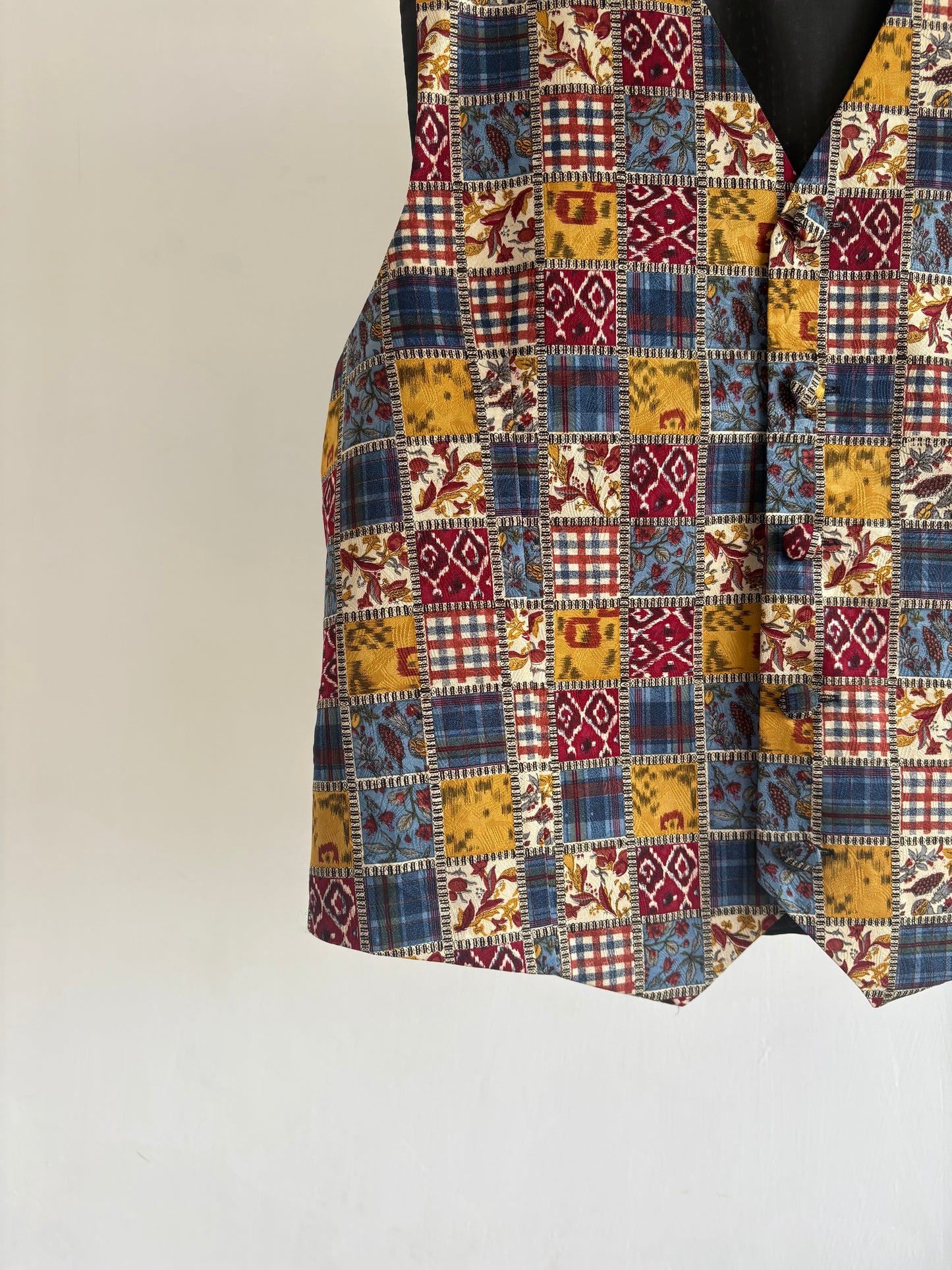 Checkered Printed Vest