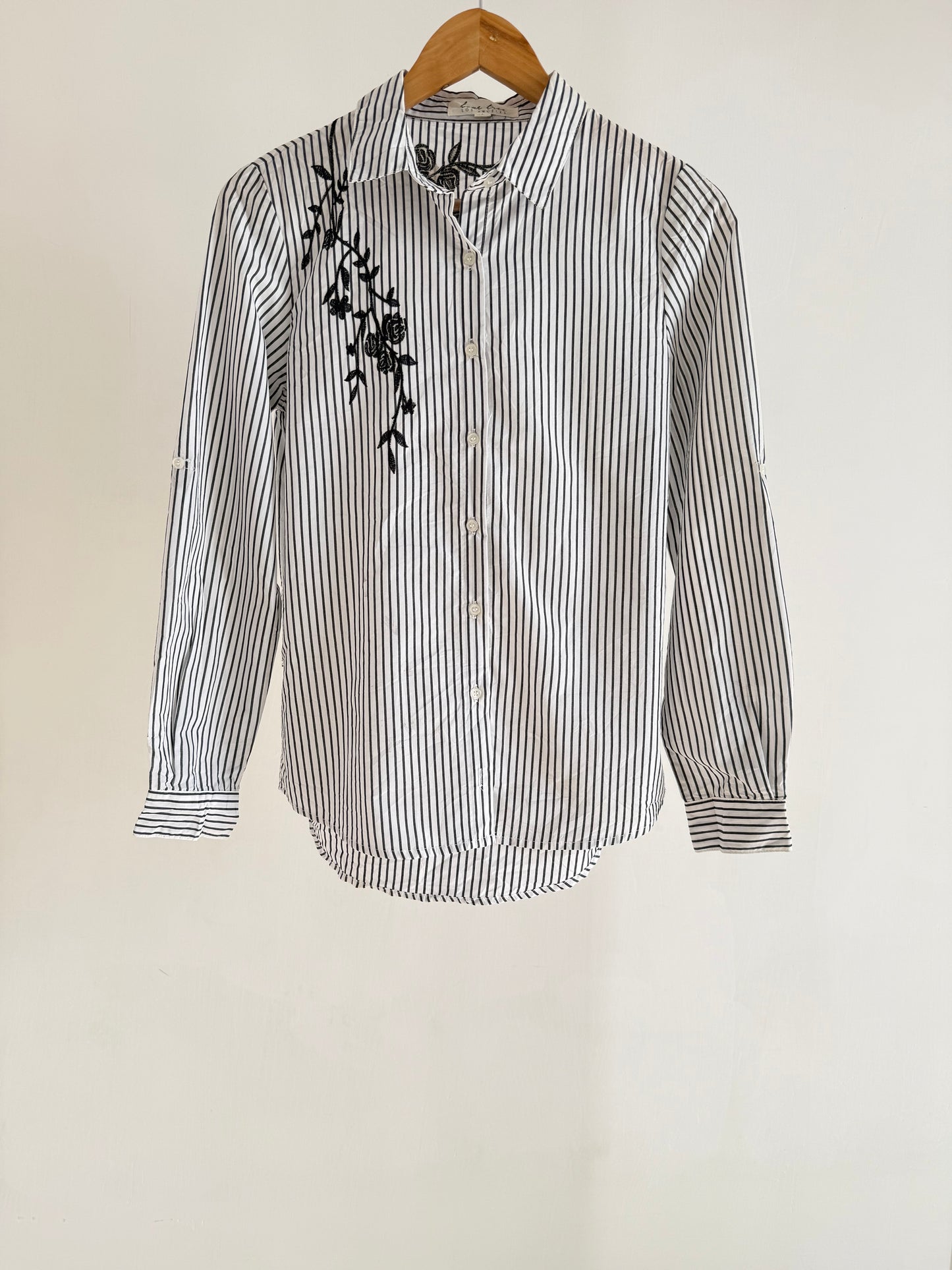 Striped Embroidered Shirt
