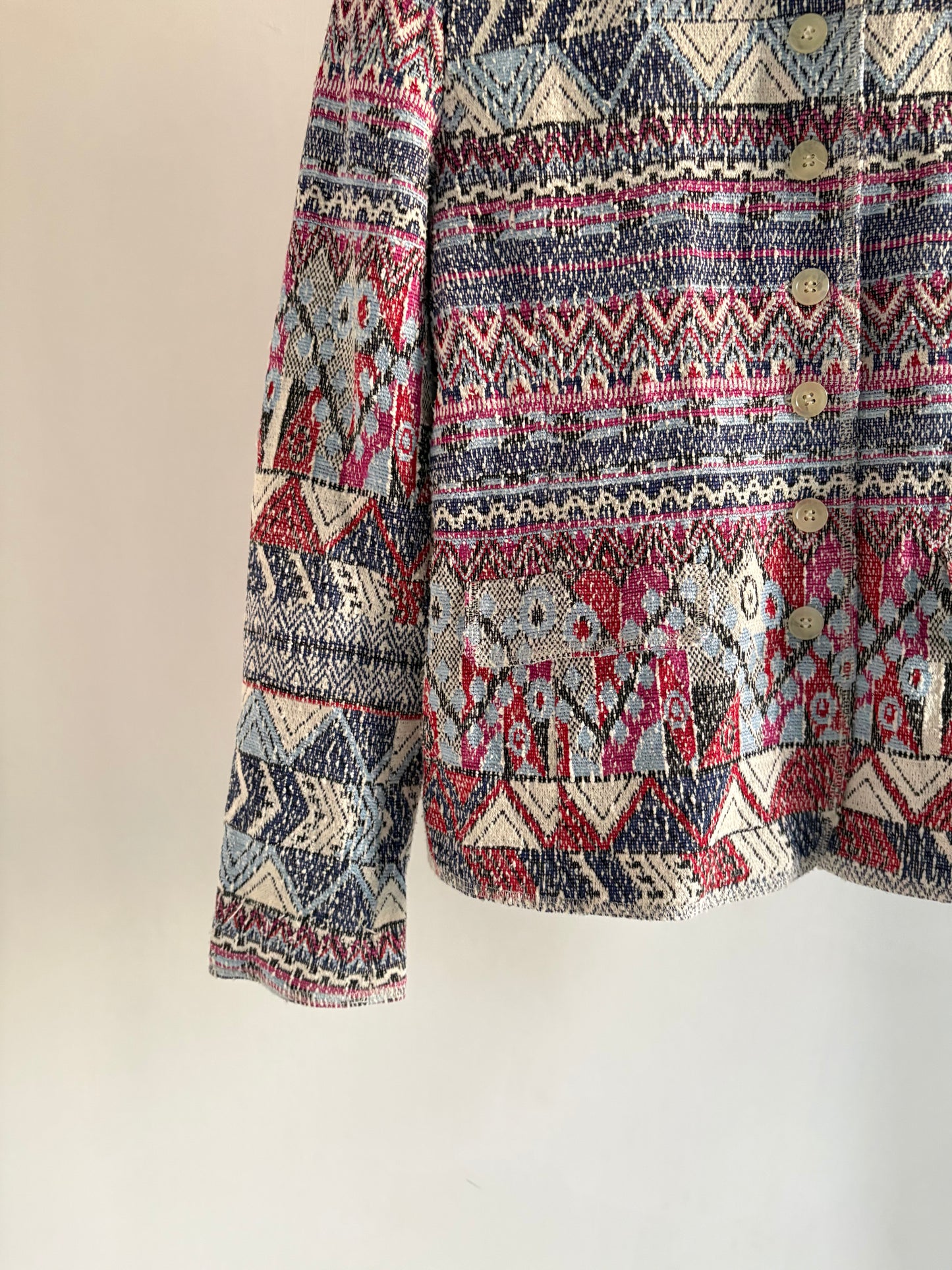 Multicoloured Weave Jacket