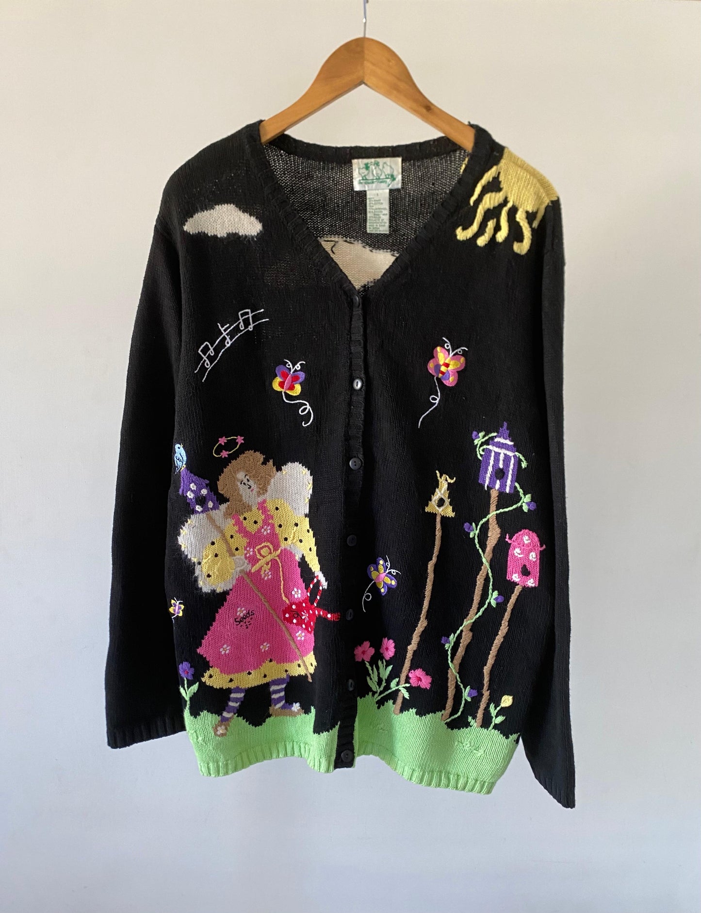 Embroidered vintage cardigan