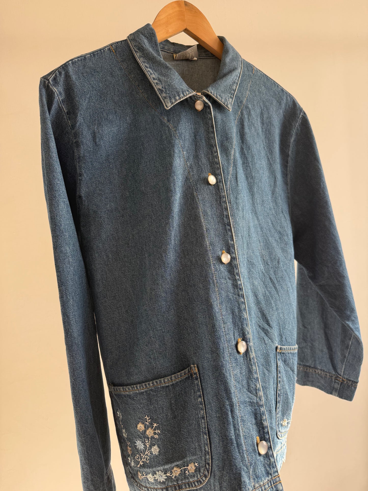 Denim Embroidered Jacket