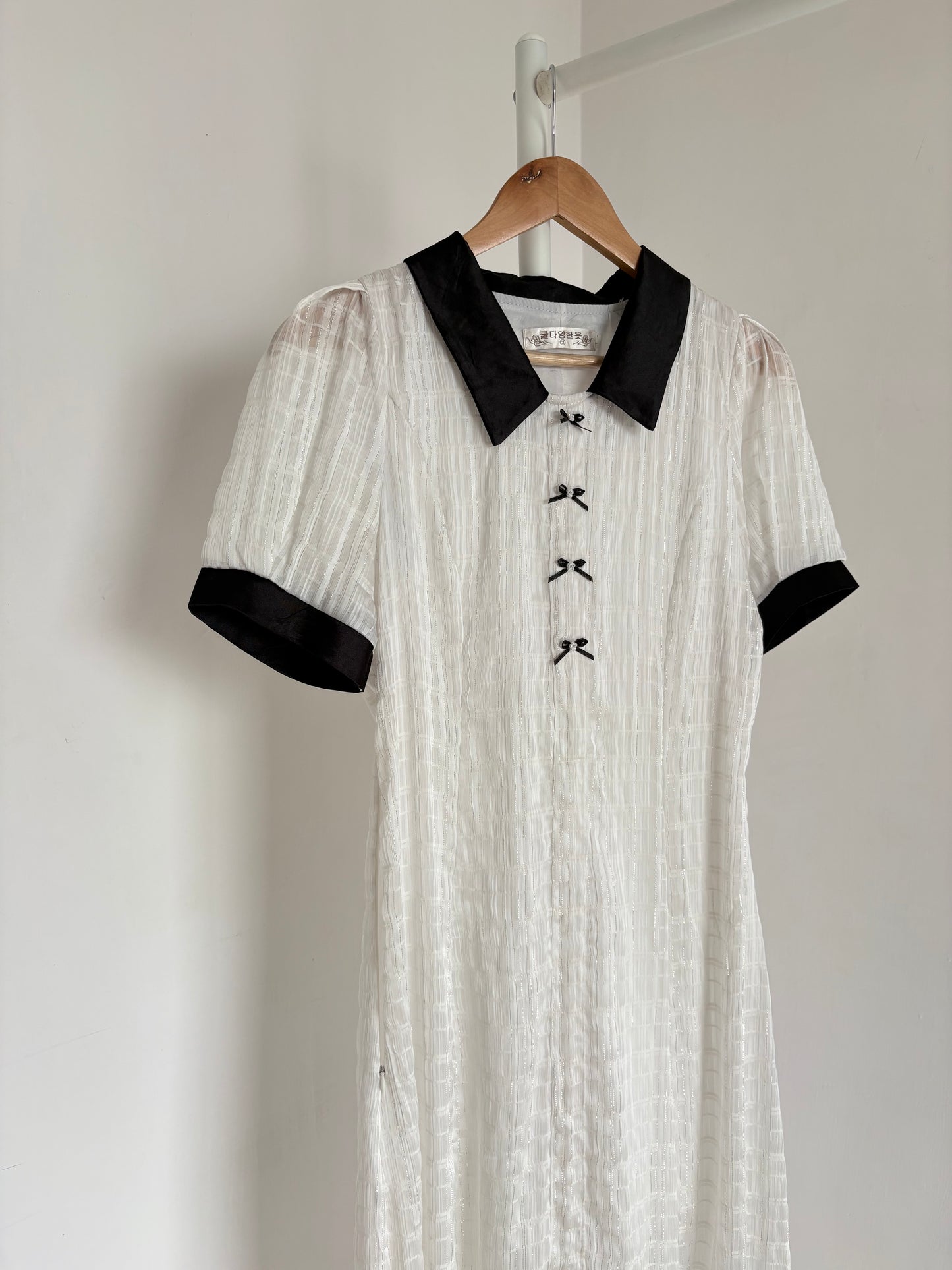 White Peter Pan Aline Dress