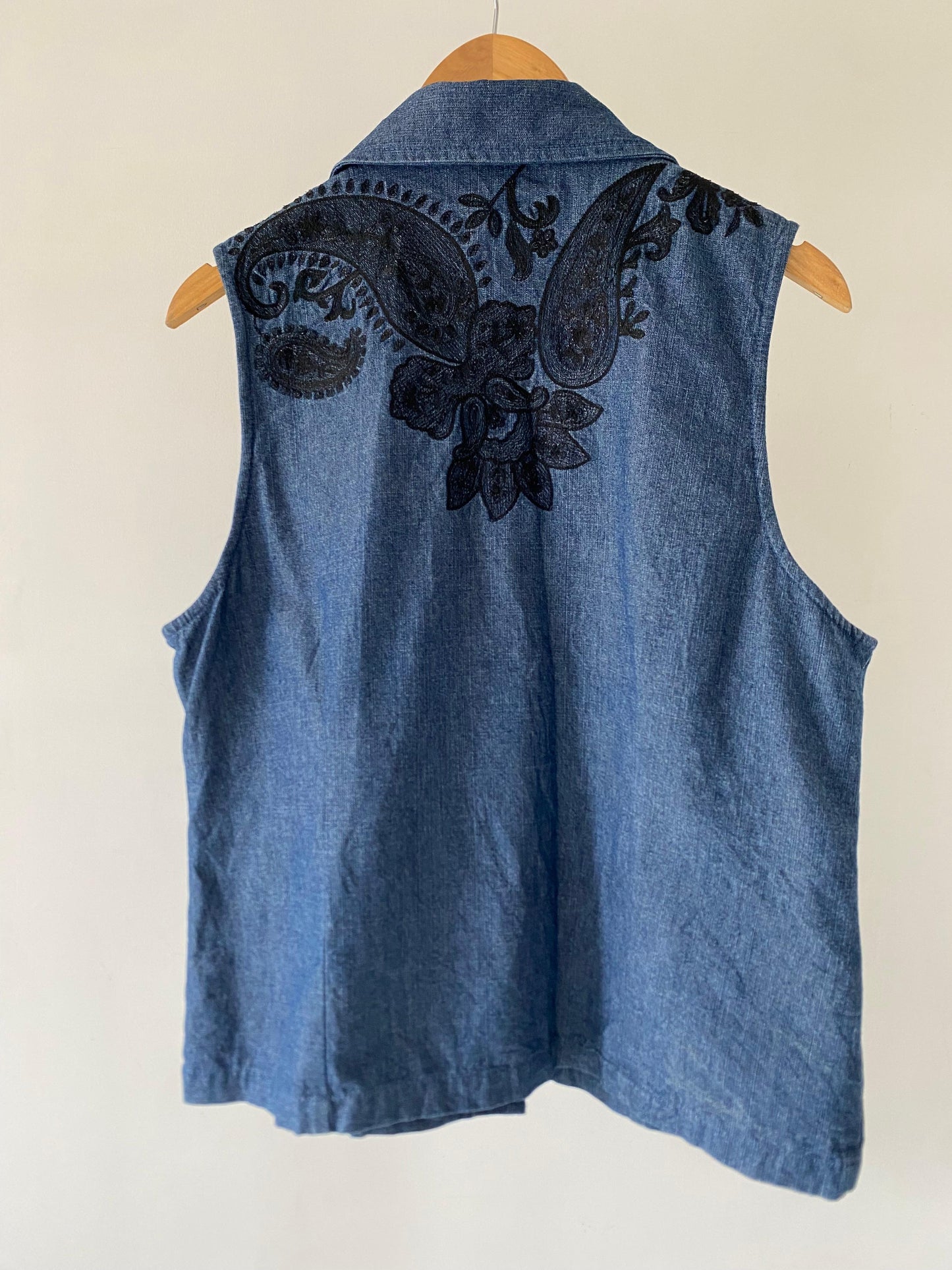 Denim Paisley Half Jacket