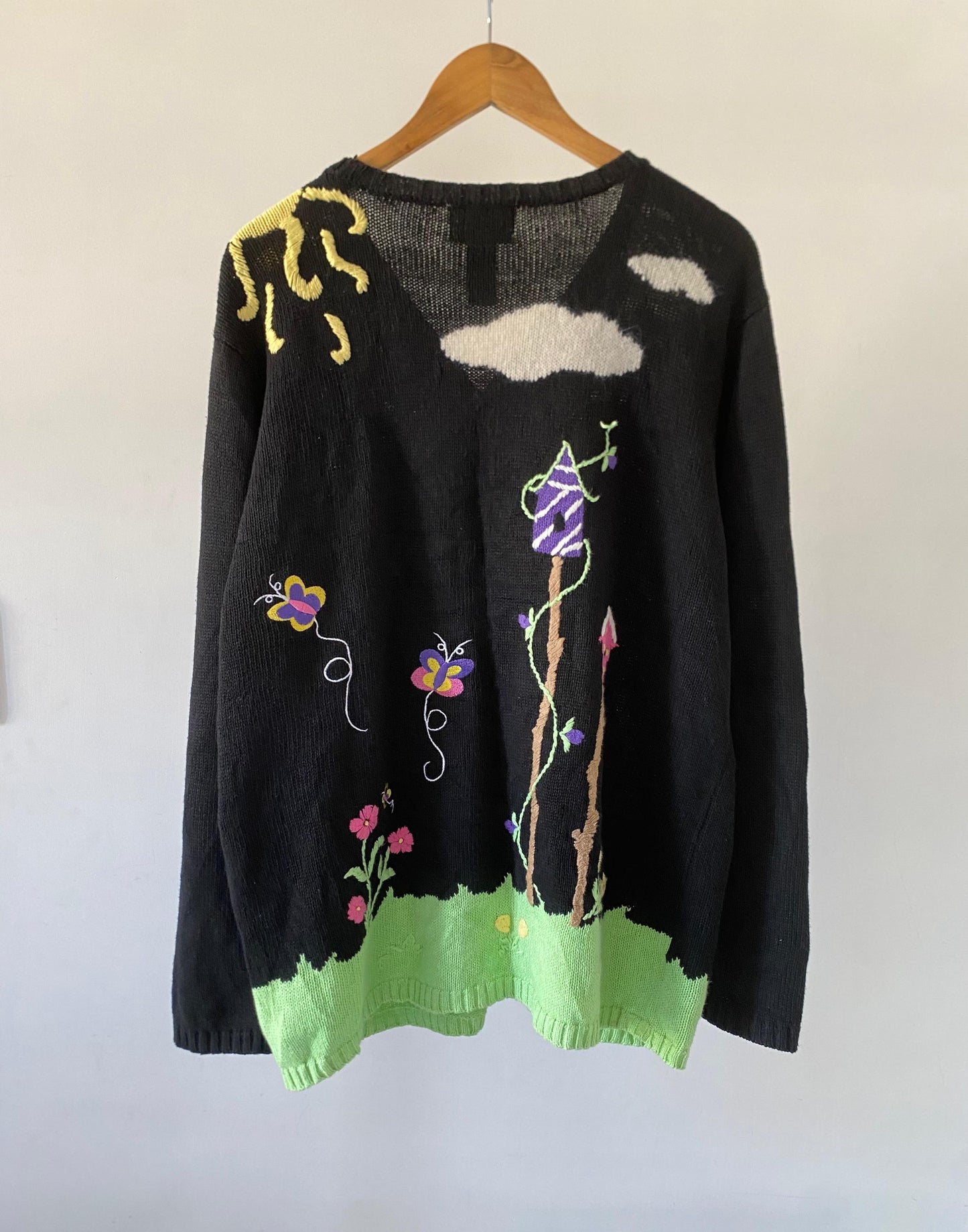 Embroidered vintage cardigan