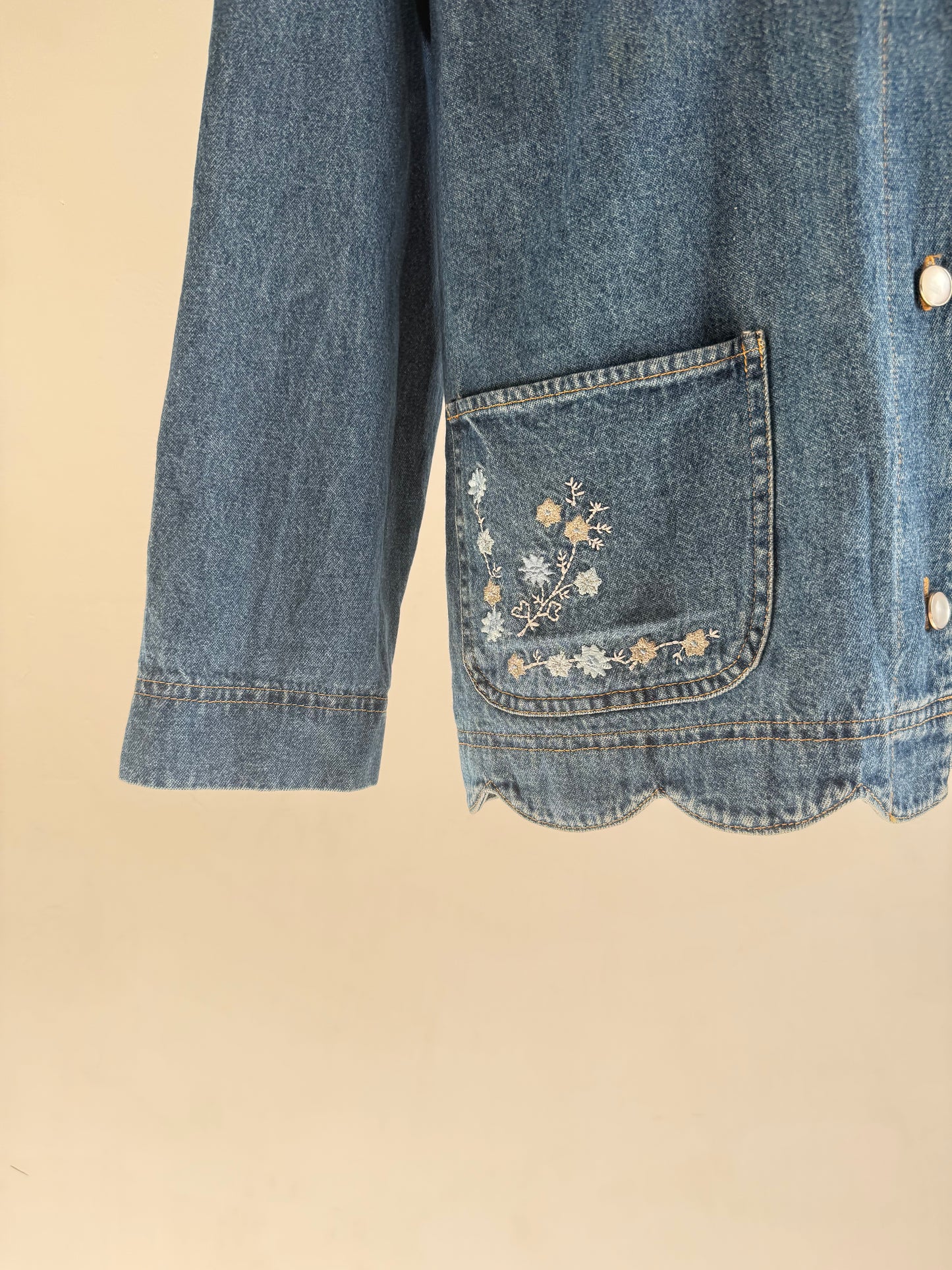 Denim Embroidered Jacket