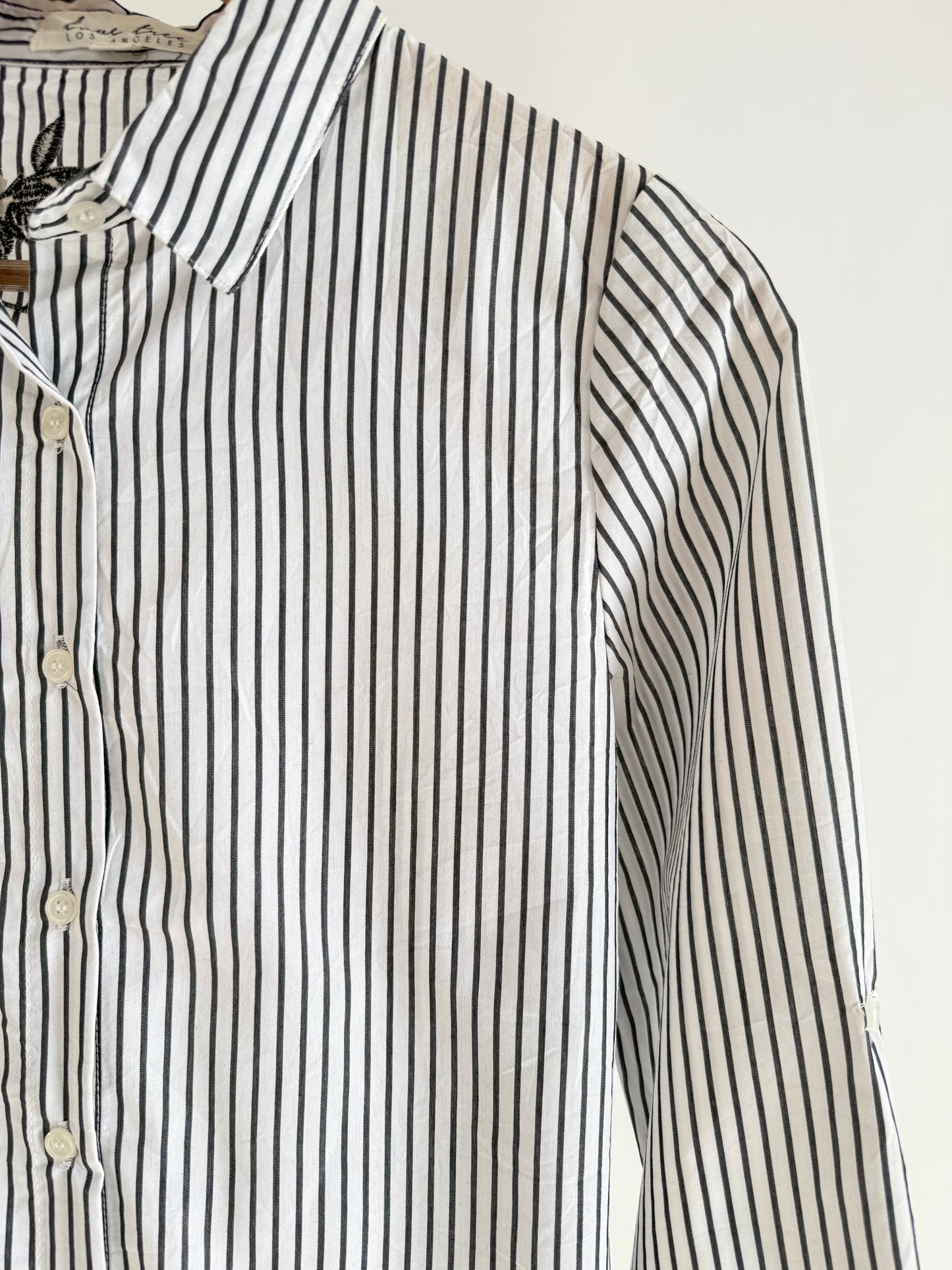 Striped Embroidered Shirt