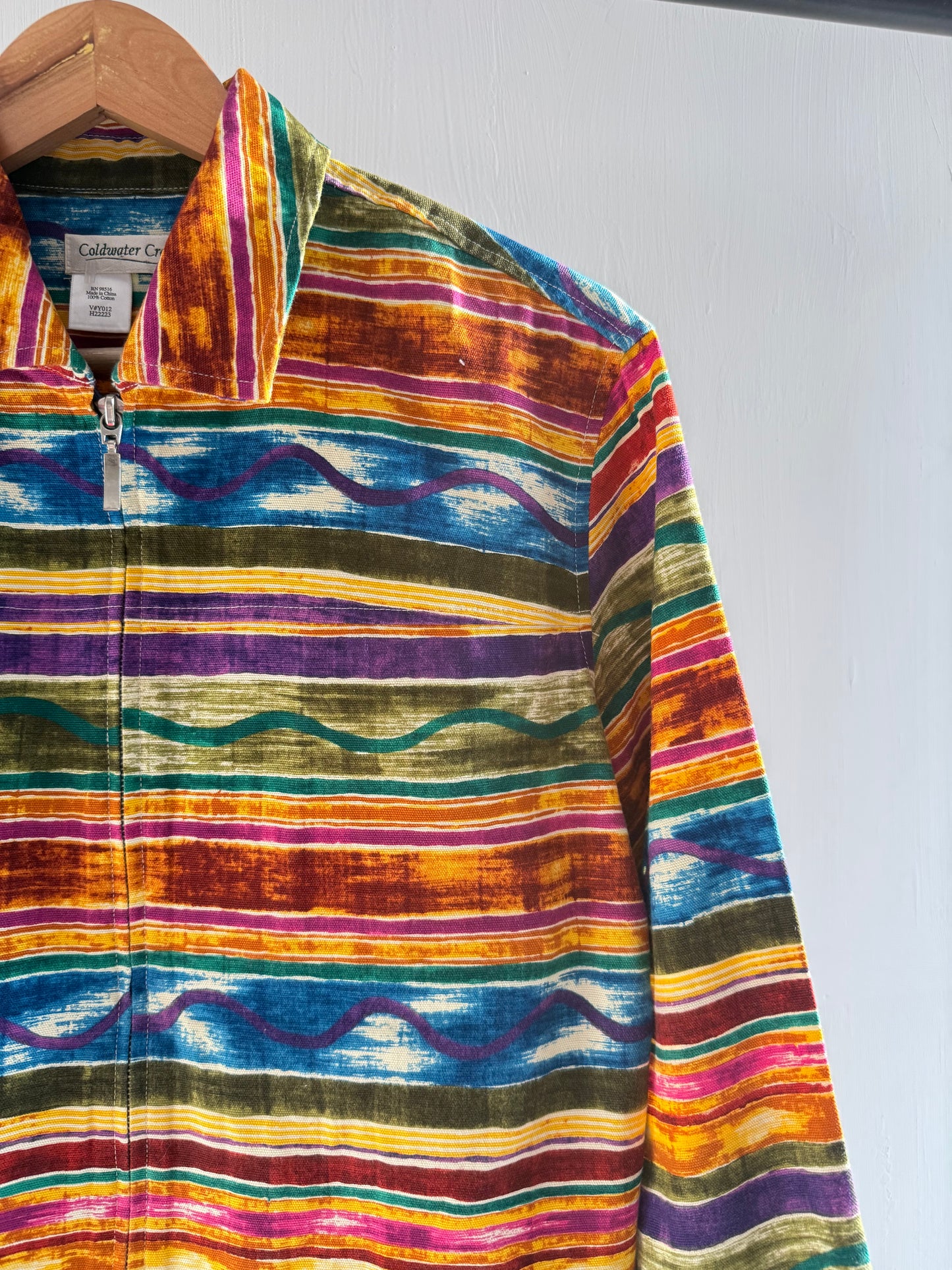 Multicoloured Zipper Jacket