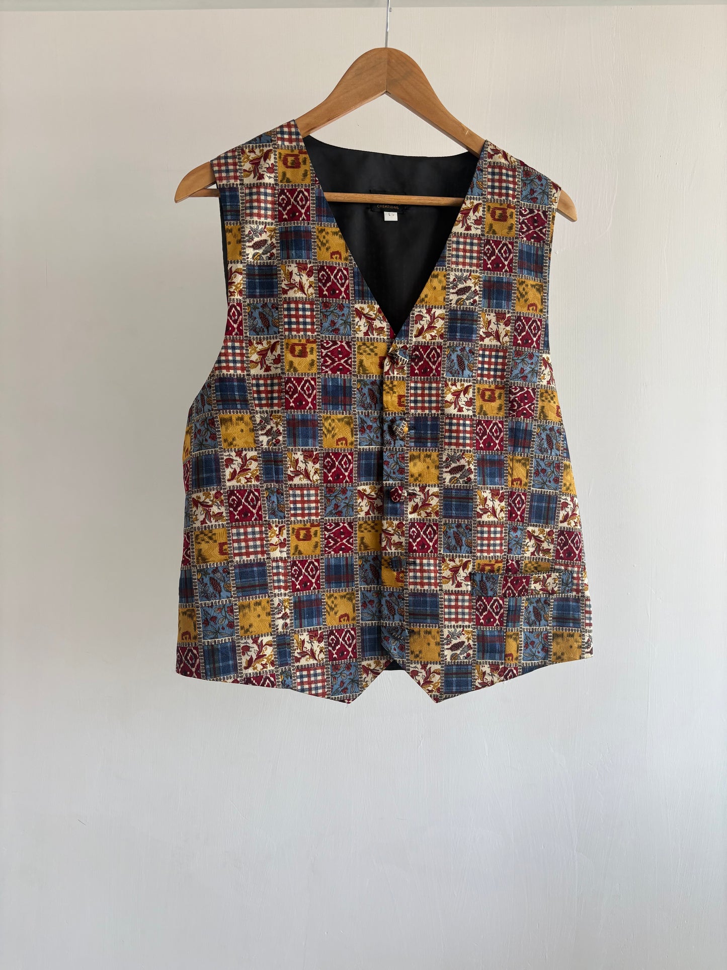 Checkered Printed Vest